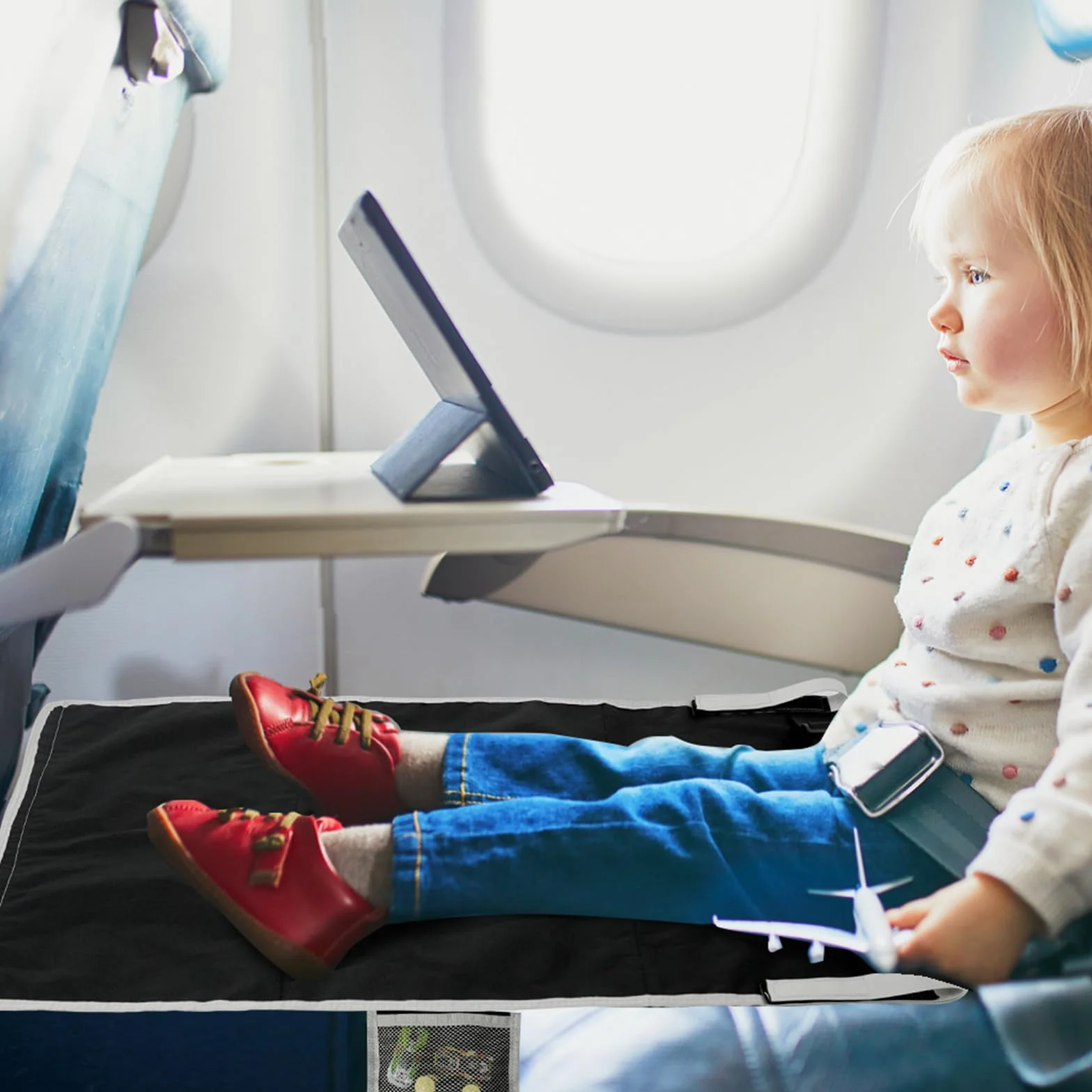 Letto da viaggio per bambini aereo amaca portatile gambe estensione regolabile