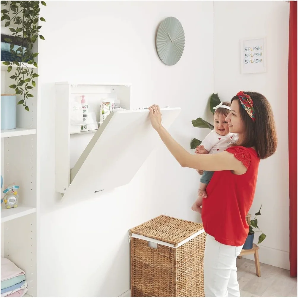Badabulle Plouf Fasciatoio da muro compatto con materassino
