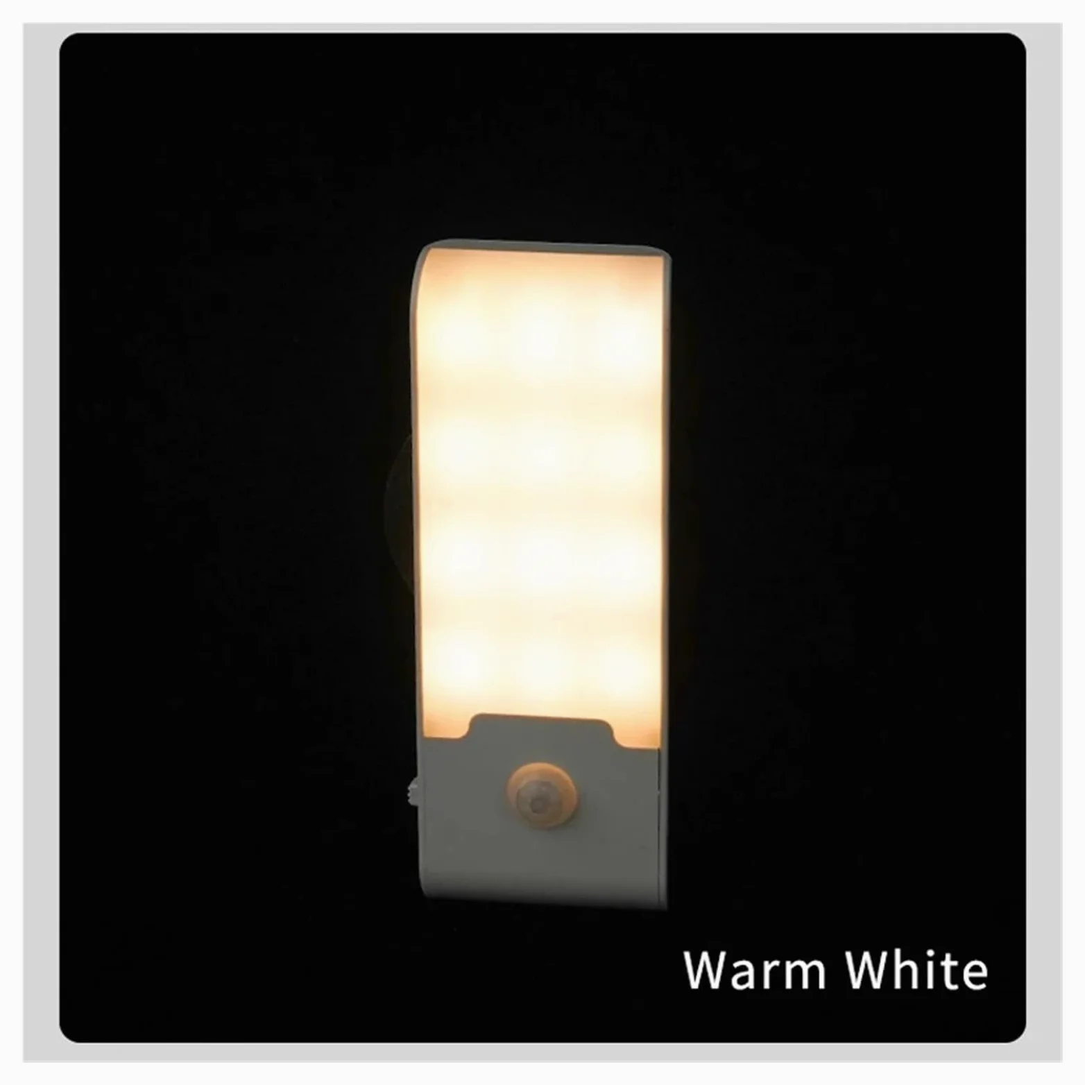 Luce Notturna A LED Con Sensore Di Movimento, Ricaricabile, Lampada Magnetica For Armadi, Scale, Corridoio, Parete, Camera Da Letto, Cucina Sensore Di Movimento(Warm White,4pc)