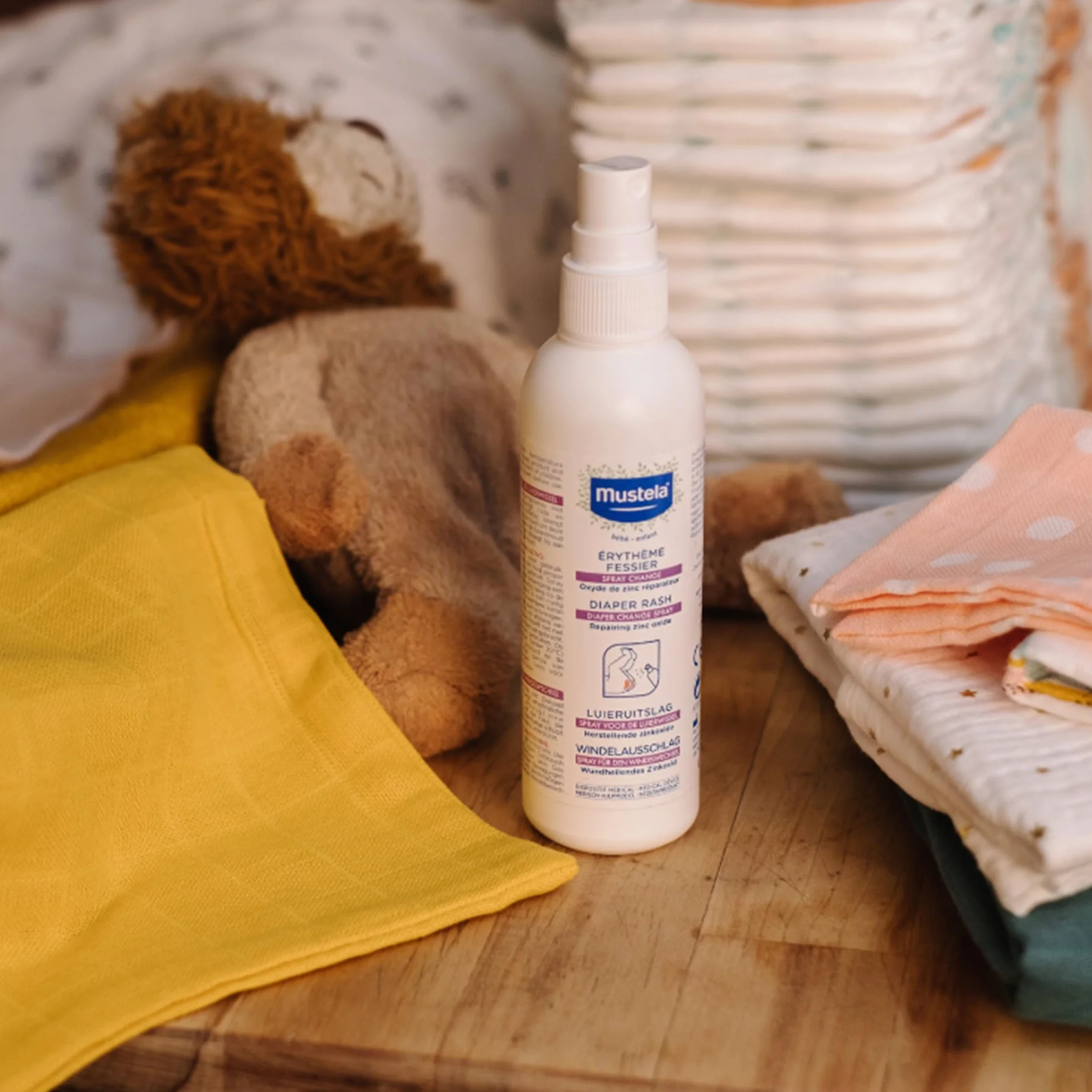 Mustela Spray Cambio Pannolino Ossido di Zinco 75ml per Eritema Neonati