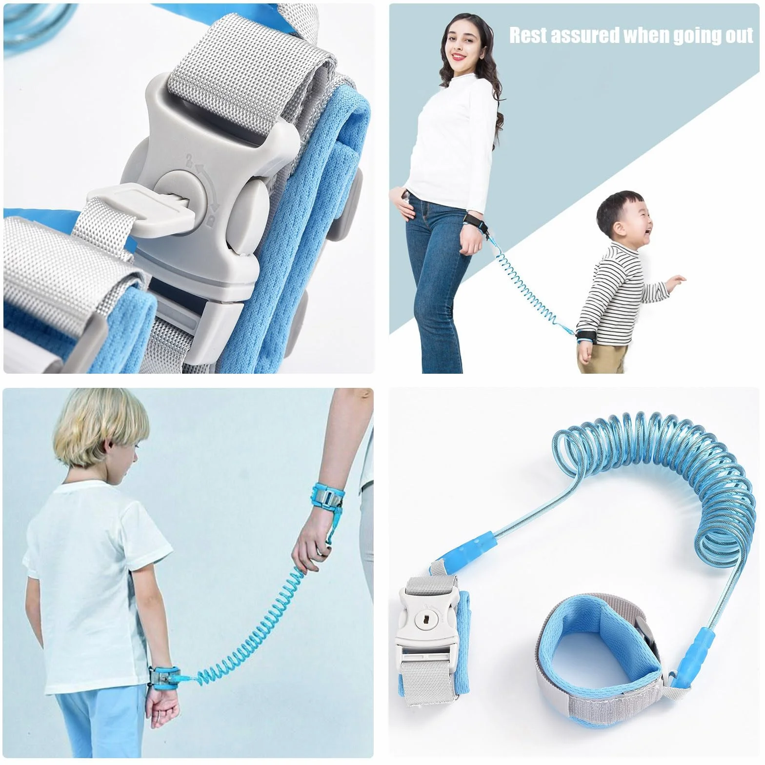 Guinzaglio di Sicurezza per Bambini Imbracatura Anti-Perda Blu