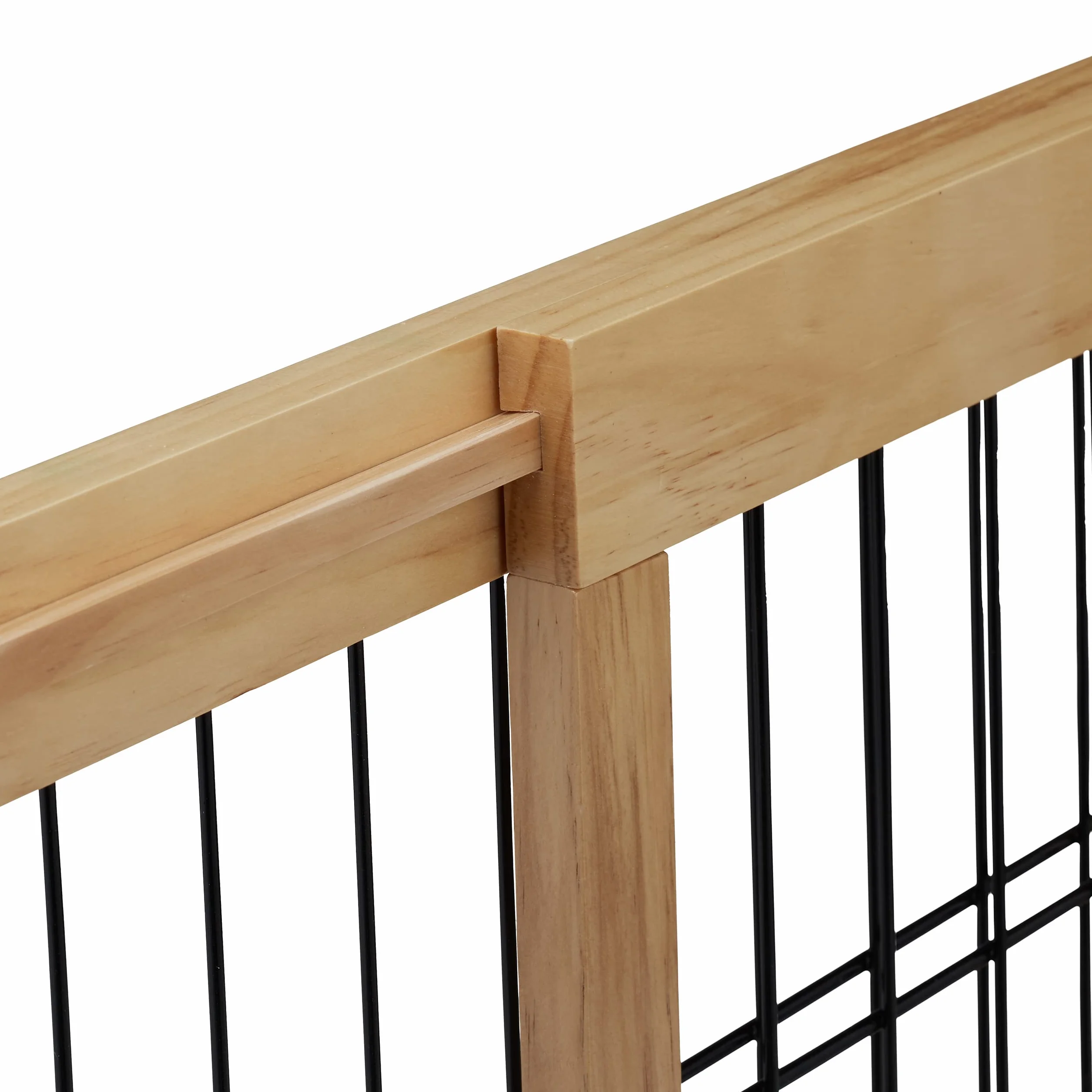 Relaxdays Cancelletto per Bambini Barriera per Cani Neonati Recinzione Scale 56x70-115 cm Naturale