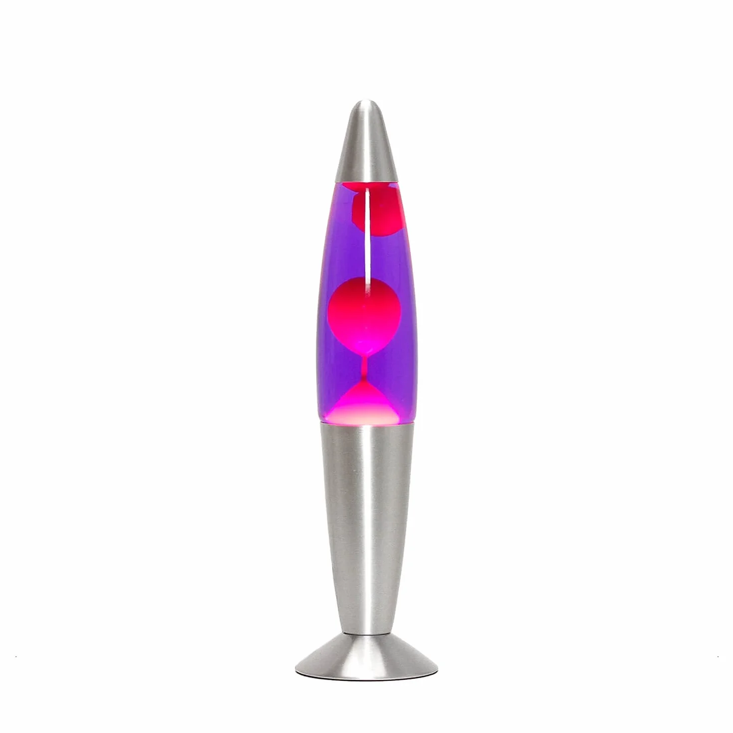 Easylight Lampada lavica 36 cm rosso viola Timmy, lampada decorativa retrò, G9 25 W con interruttore a cavo, idea regalo di Natale, lampadina inclusa, mini lampada lavica rosso viola