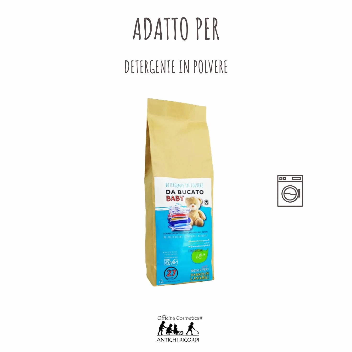 Detersivo per Bucato in Polvere per Lavatrice 1,3 kg