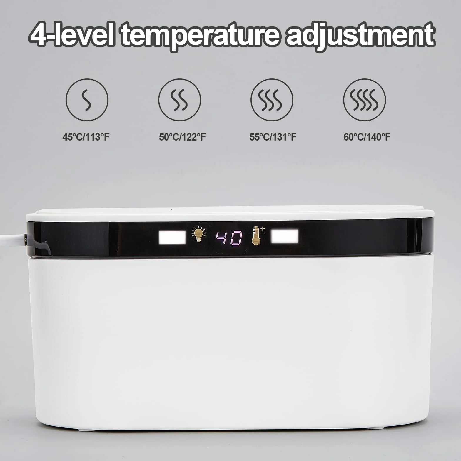 Scaldasalviette per Neonati a Molla con Lucietta Notturna, Riscaldamento Rapido, Display Temperatura 4 Livelli