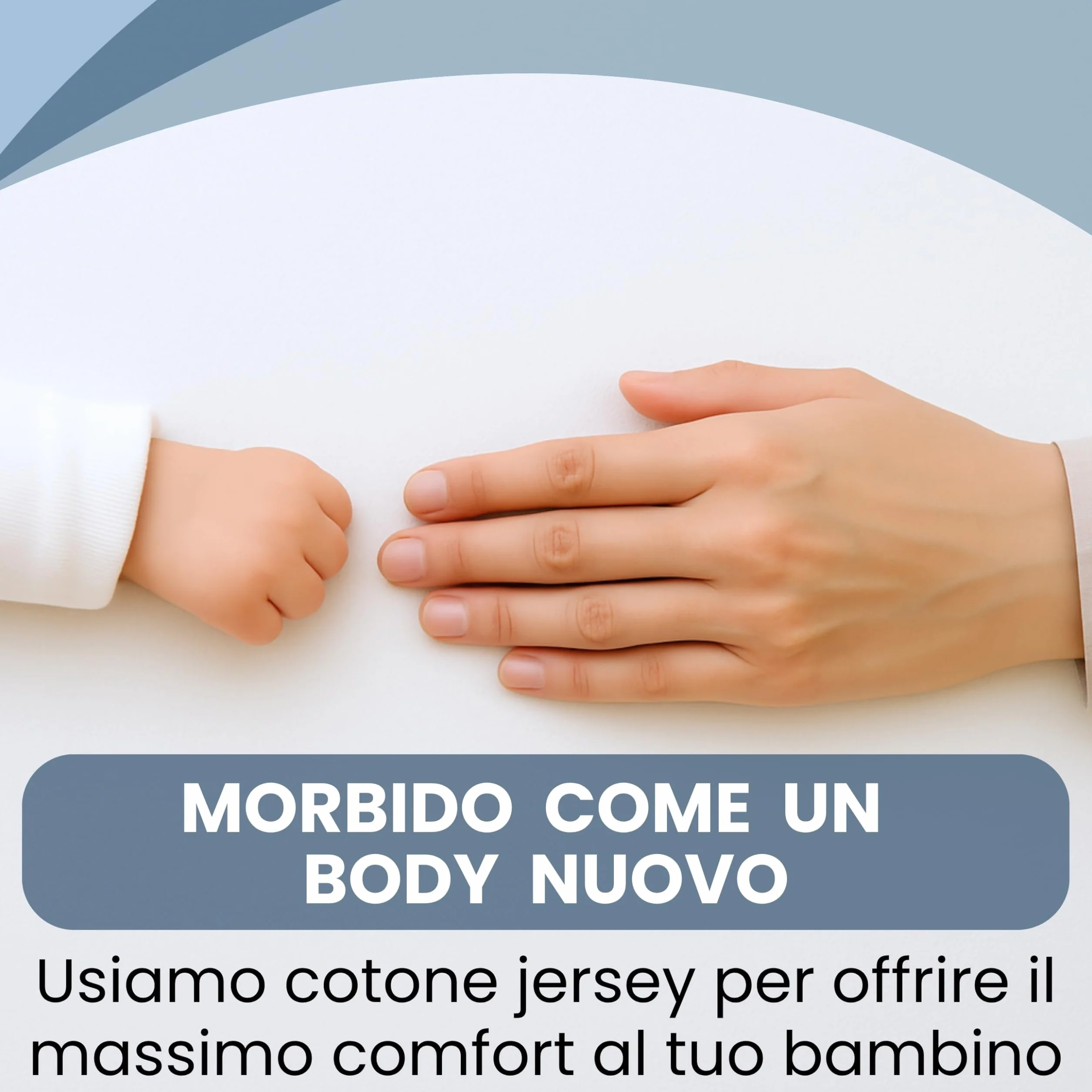 Bisoo Lenzuolo Magico Cotone Jersey Impermeabile 160x80 2 Pezzi Bianco Grigio OekoTex