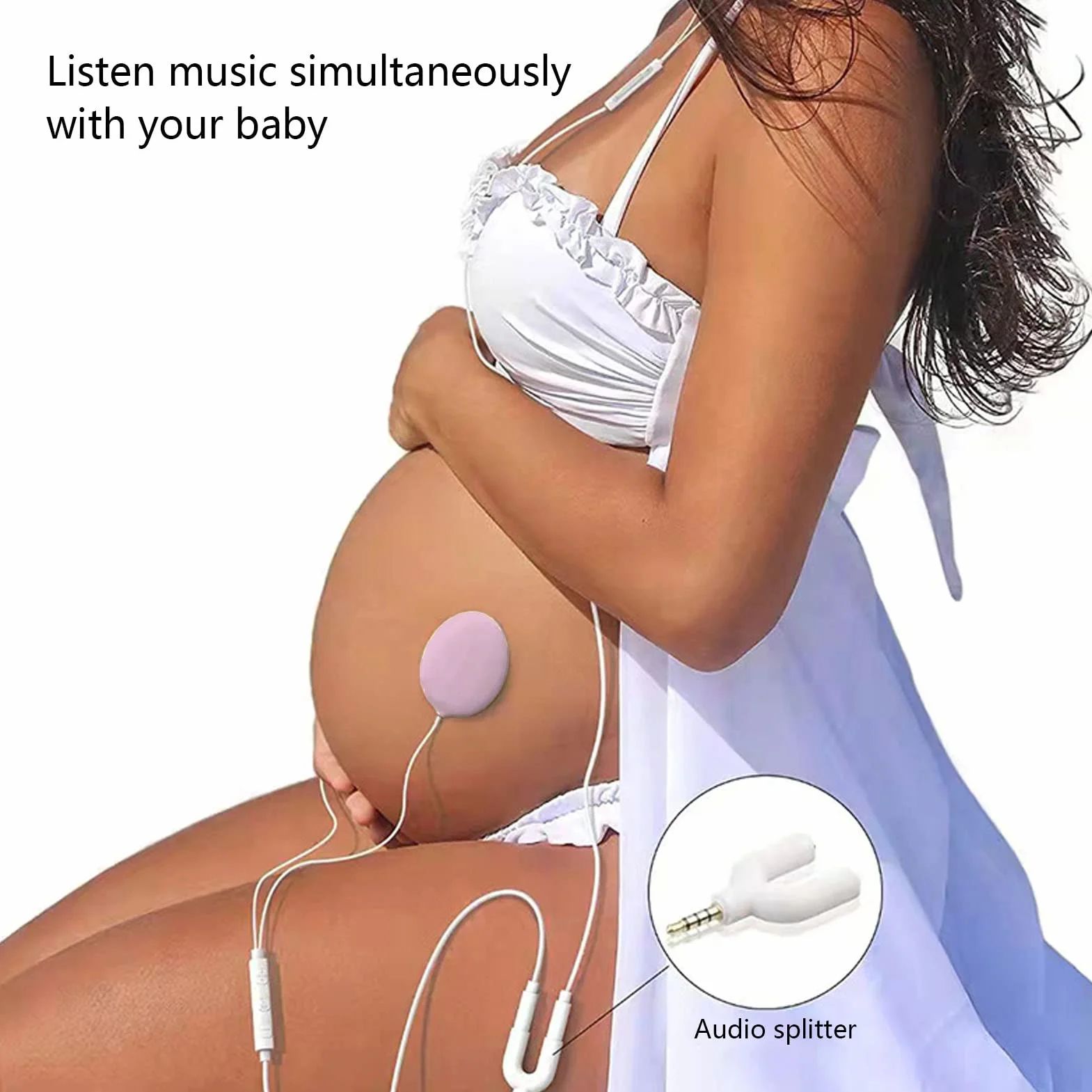 Cuffie Prenatali Monitor Gravidanza Dispositivo Audio Pancia Regalo Future Mamme