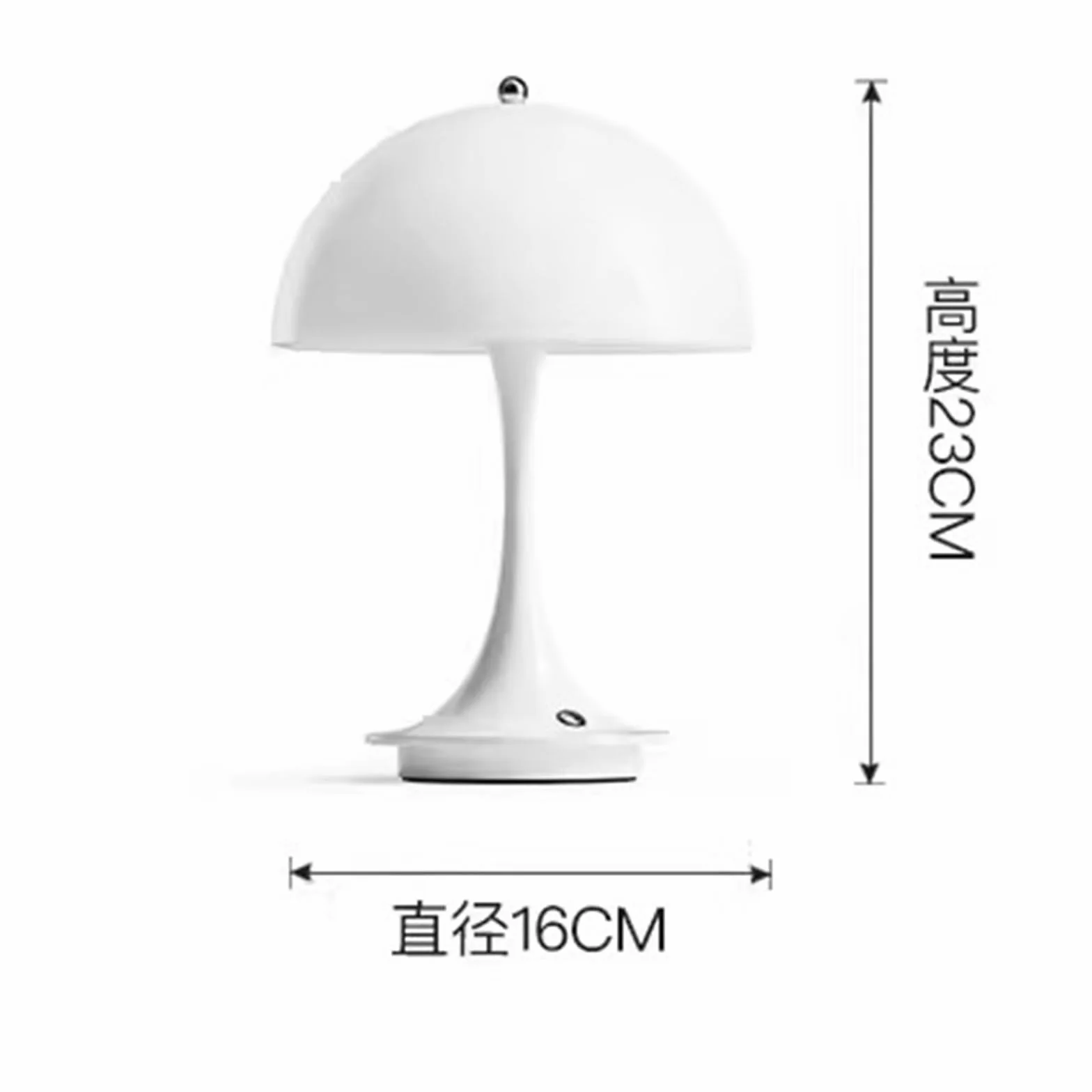 Lampada da Comodino per Cameretta Lampada Da Comodino Nordica A Forma Di Fungo Con Alto Valore Estetico Lampada Da Tavolo Rossa In Stile Danese For Camera Da Letto In Stile Inse Decorazione Da Tavolo