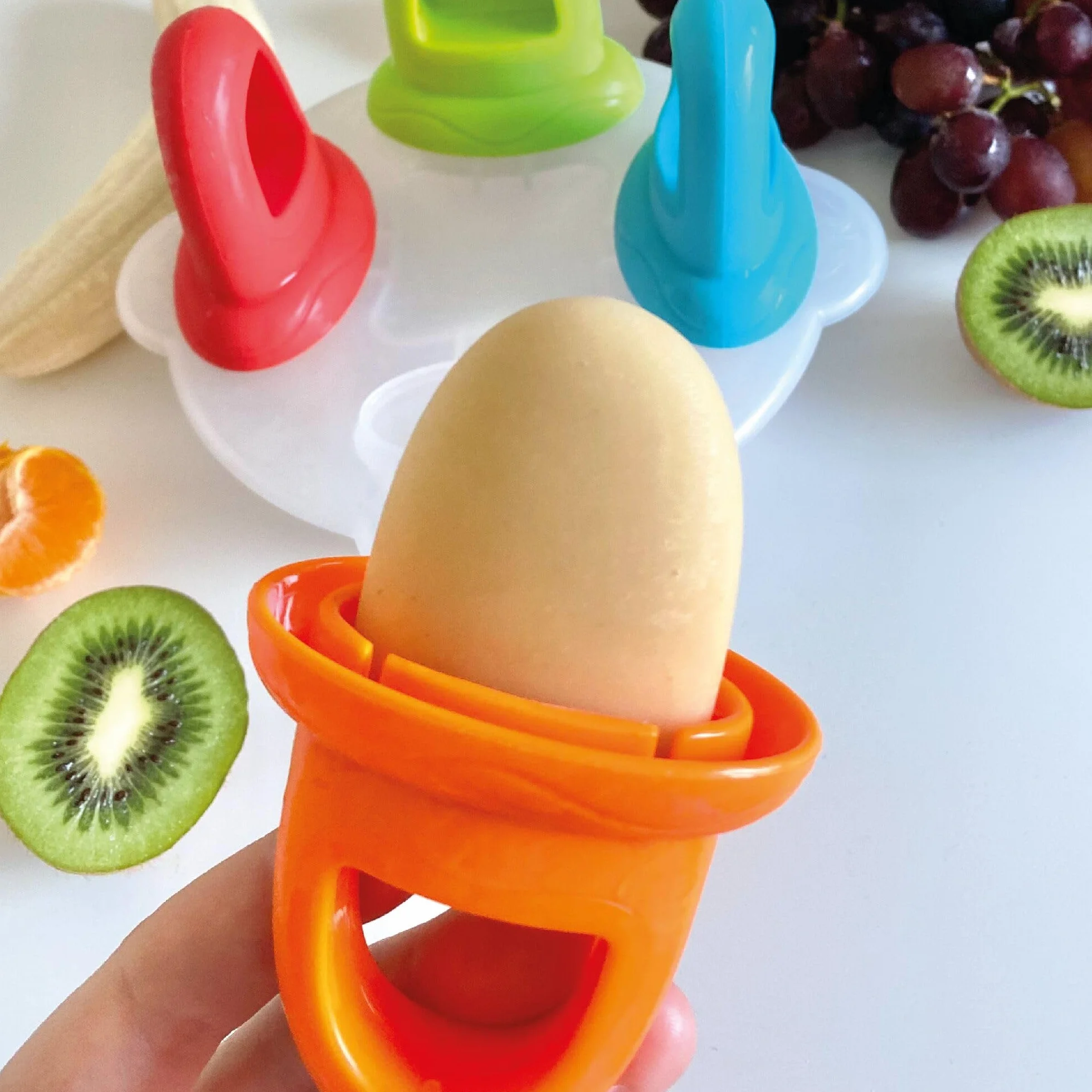 Nuby Polipropilene 4 Stampi per Ghiaccioli e Gelati Riutilizzabili per Bambini 6+ Mesi Multicolore