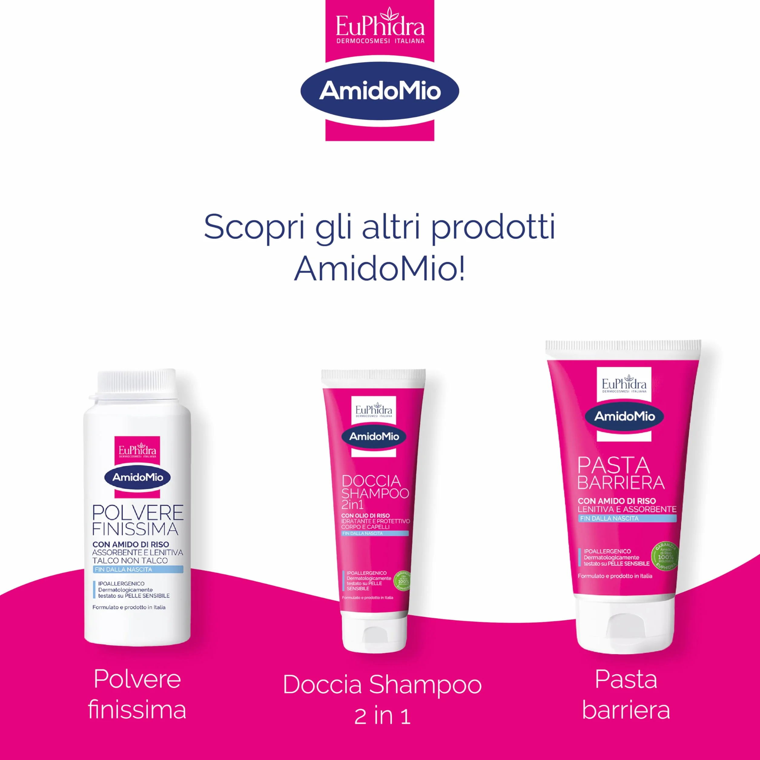 Euphidra AmidoMio Pasta di Hoffmann 300g Azione Lenitiva Protettiva Olio di Oliva Ossido di Zinco Pelle Delicata Bambino
