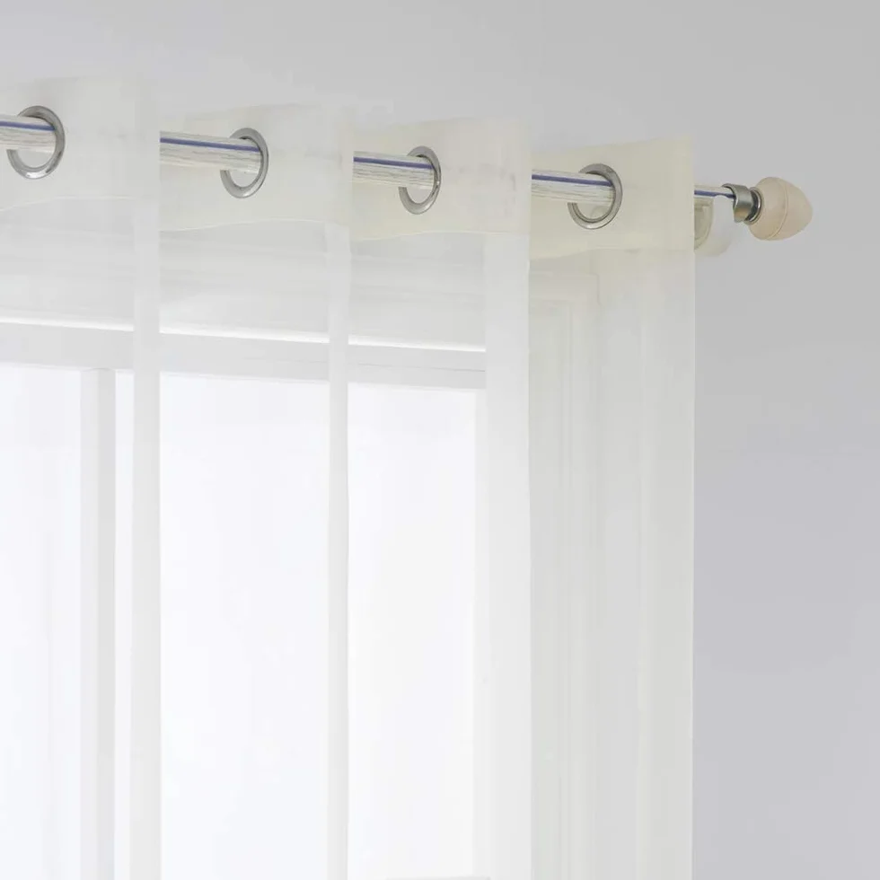 MIULEE Tende Trasparenti con Occhielli 140x260cm 2 Pannelli per Finestre Salotto