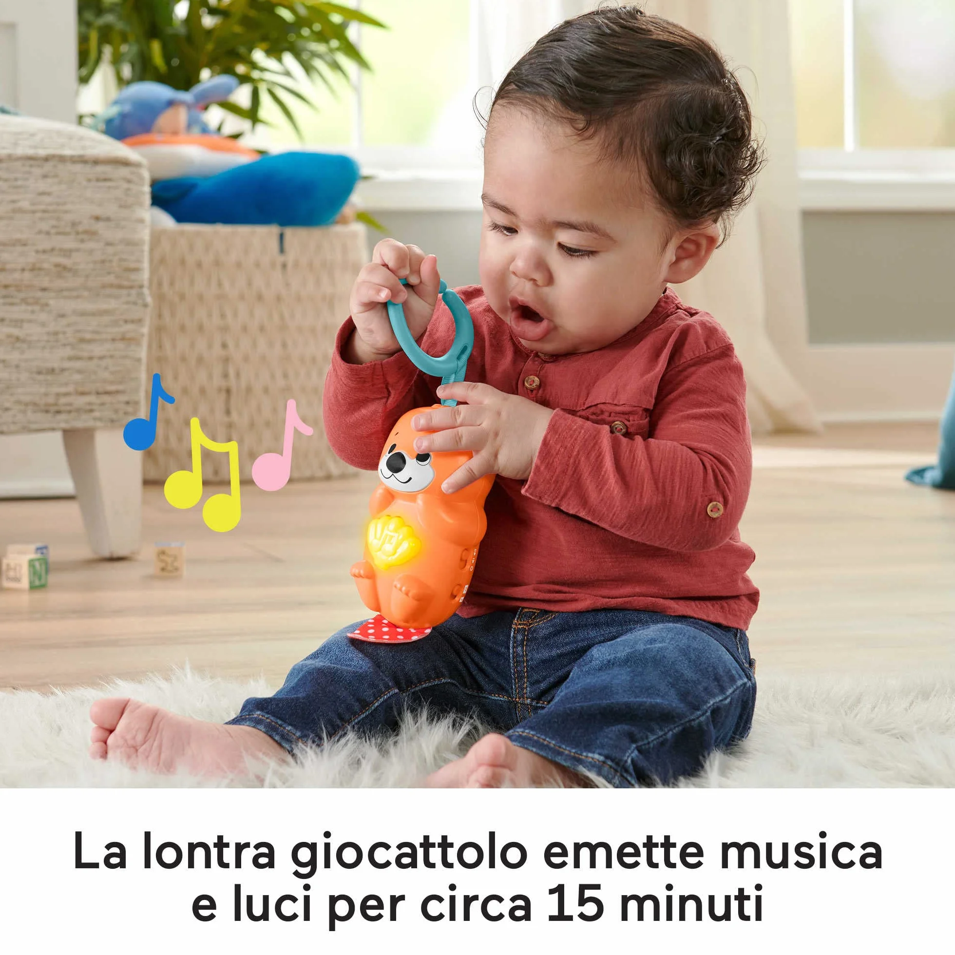 Fisher-Price Palestrina Musicale 3 in 1 per neonati con luci e suoni, giocattolo sensoriale 0+ anni HPF39