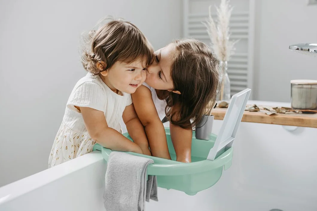Rotho Babydesign Kiddy Wash Lavabo per bambini 38,7 x 38,2 x 10 cm Verde menta Swedish Green