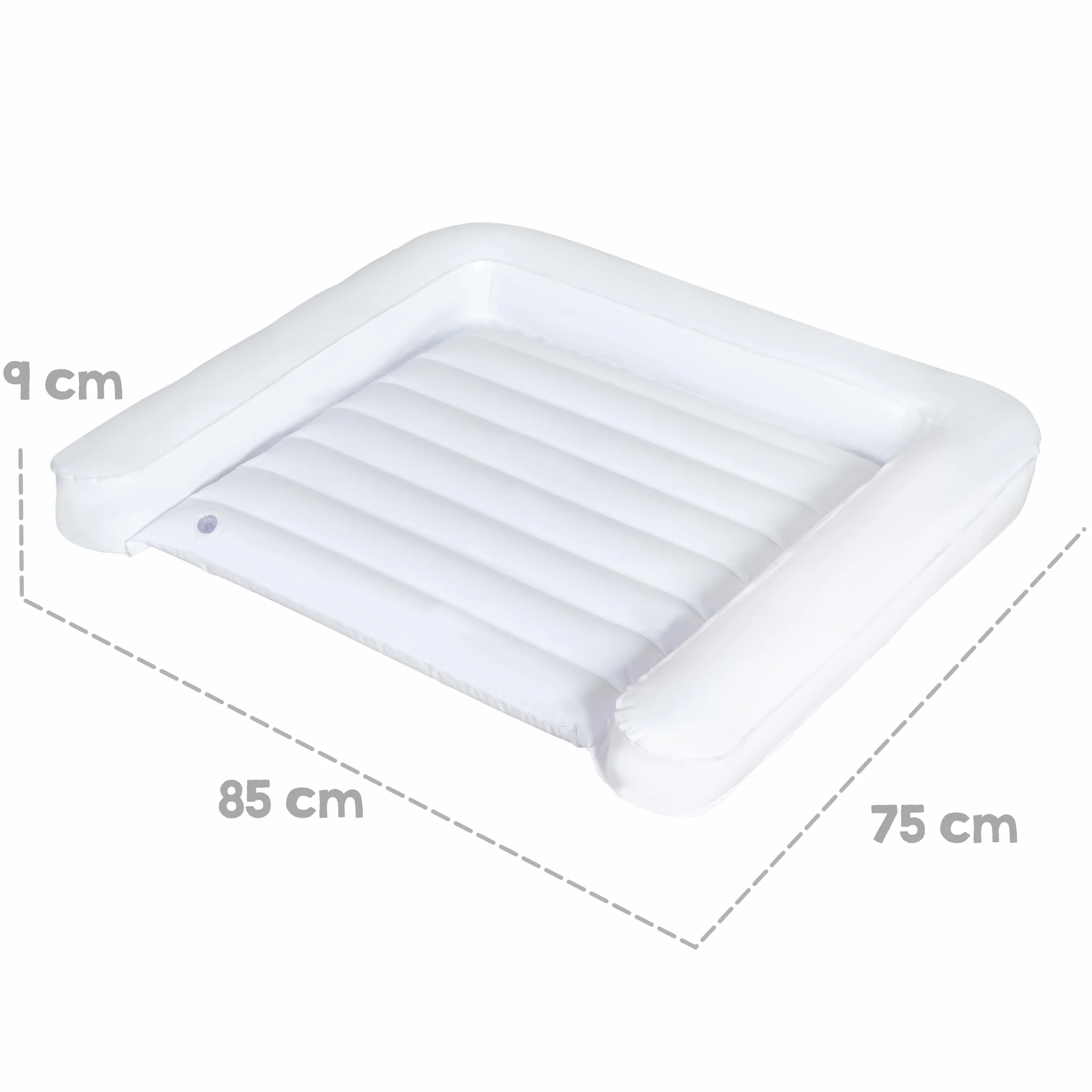 roba Fasciatoio Materassino Gonfiabile 85x75 cm Base Impermeabile Bianco