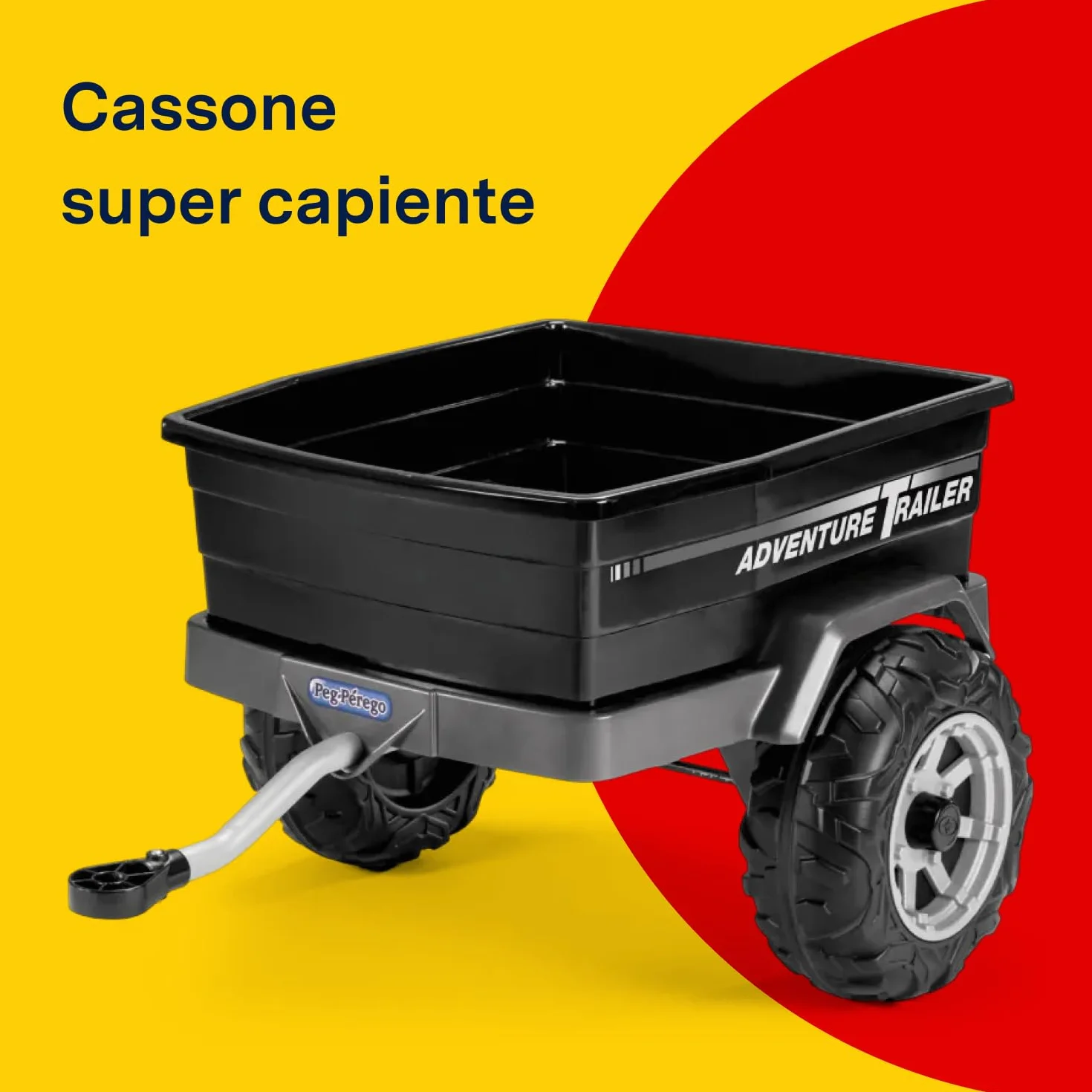 PEG Adventure Trailer Rimorchio Fuoristrada Elettrici Gaucho Polaris 30 kg Ruote Tassellate 2+ Anni