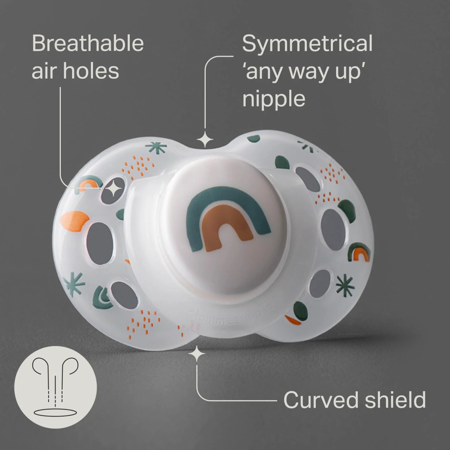 Tommee Tippee Succhietto Nighttime 18-36 mesi 6 pezzi luminosi con capsula sterilizzatrice riutilizzabile
