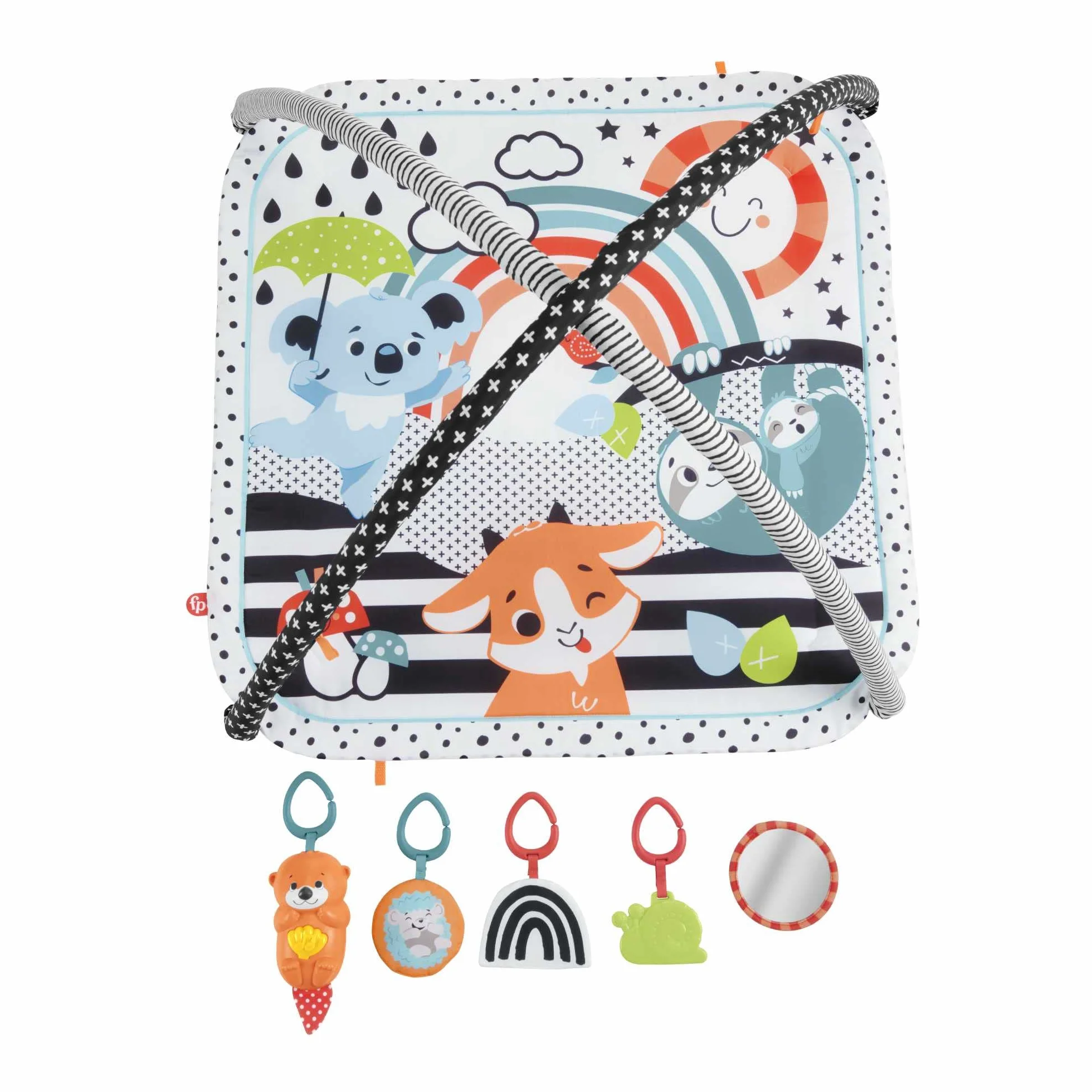 Fisher-Price Palestrina Musicale 3 in 1 per neonati con luci e suoni, giocattolo sensoriale 0+ anni HPF39