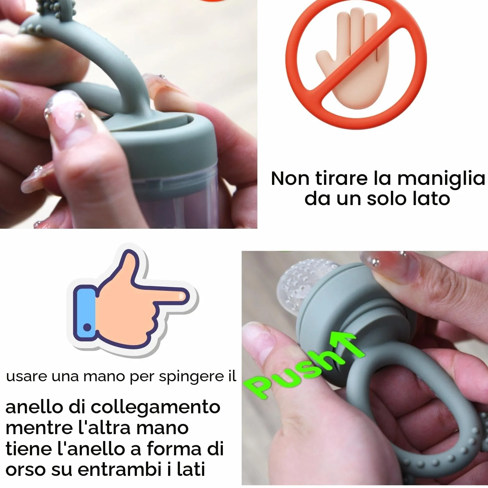 Ciuccio Mam Frutta 4M+ Stampo per Ghiaccioli al Latte Materno Silicone Morbido Senza BPA