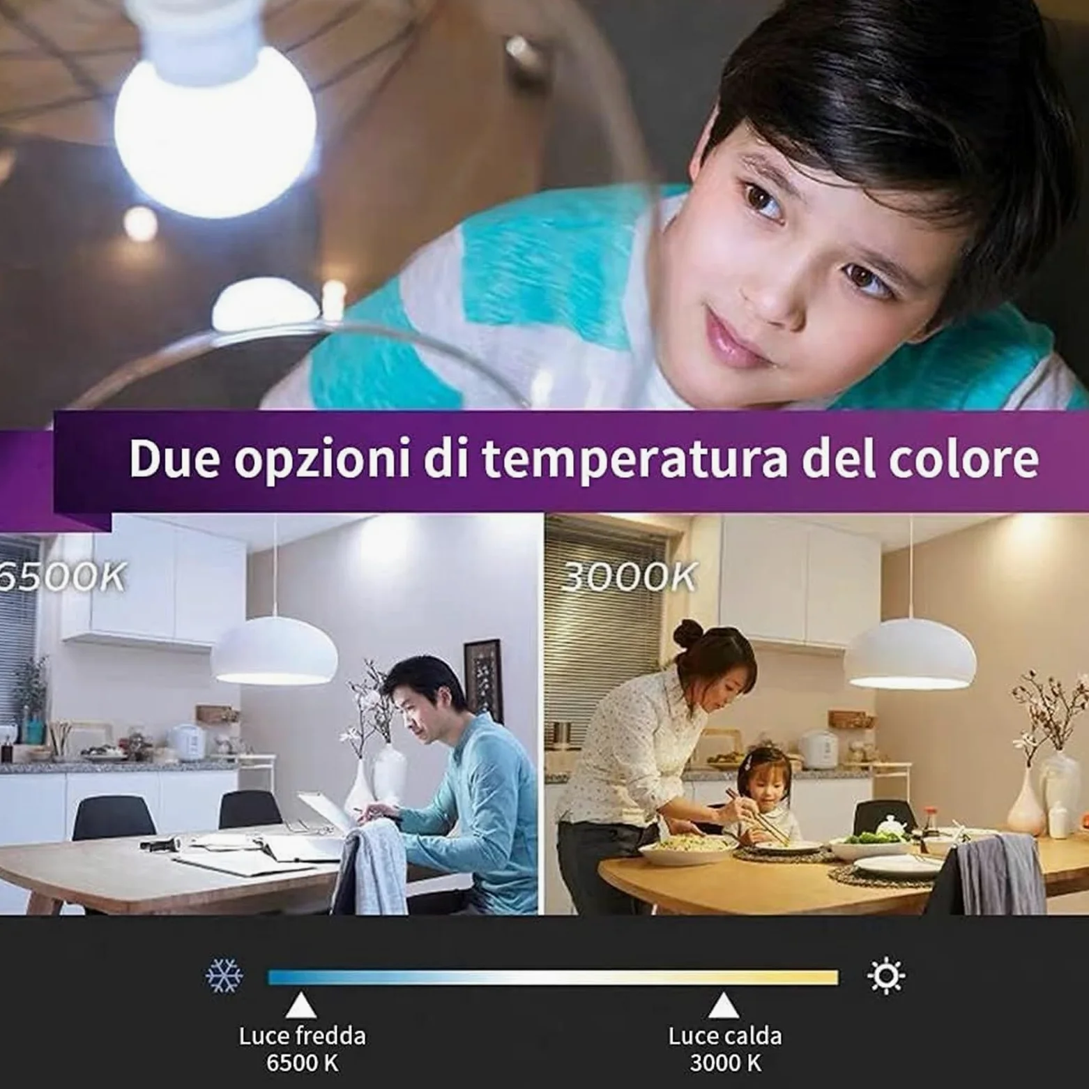 Lampadina Led E14 9W Equivalente 90W Luce Calda 3000K 720 Lumen Senza Sfarfallio Non Dimmerabile Lunga Durata 25000 Ore Classe A Per Lampadario Lampada a muro(Warm White 2700K,10pack)