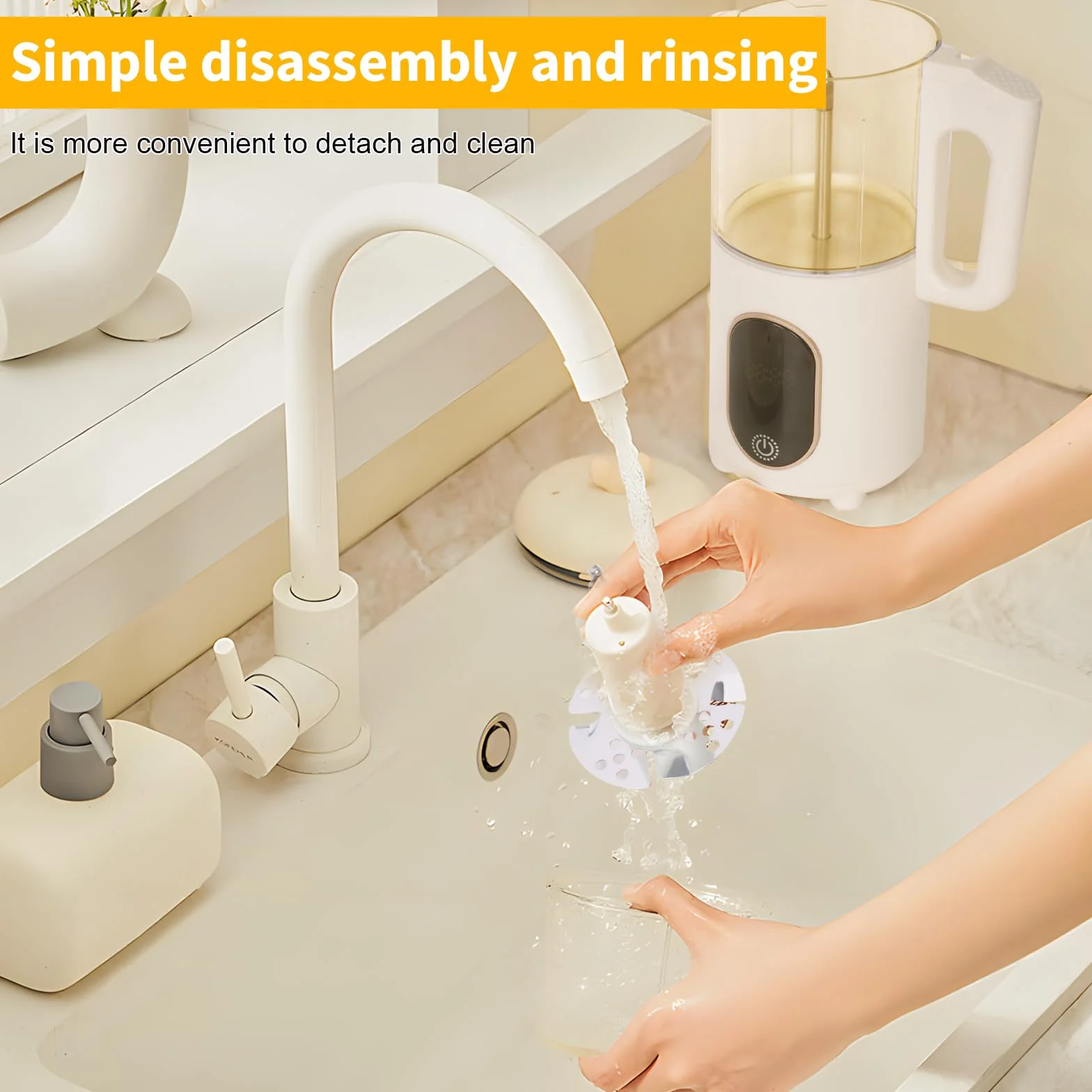 Cuocipappa 4 in 1 Robot Cucina Multifunzione per Bébé, Vapore Mixer Sterilizzato Riscalda, Baby Food Maker