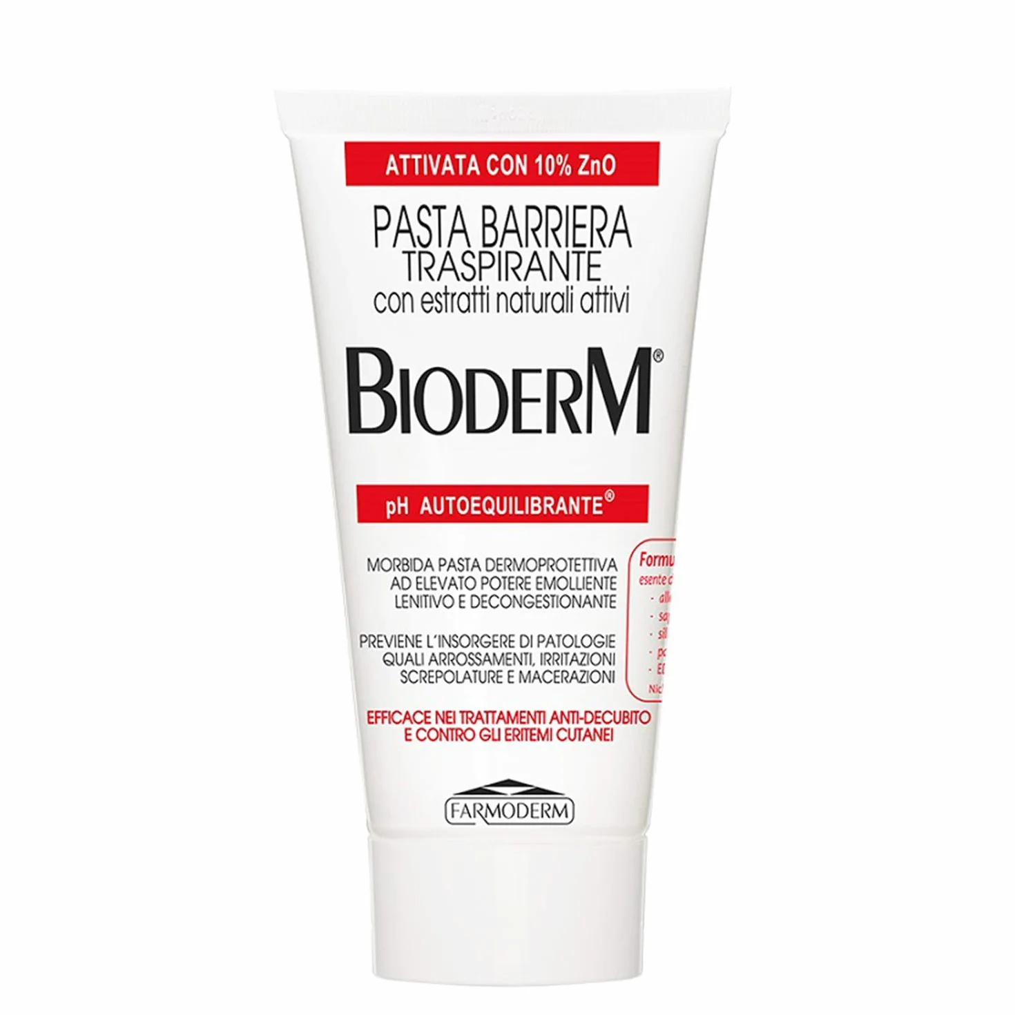 BioDerm Pasta Barriera Crema Cambio Pannolino con Ossido di Zinco 300 ml - Pasta Lenitiva Protettiva per Pelle