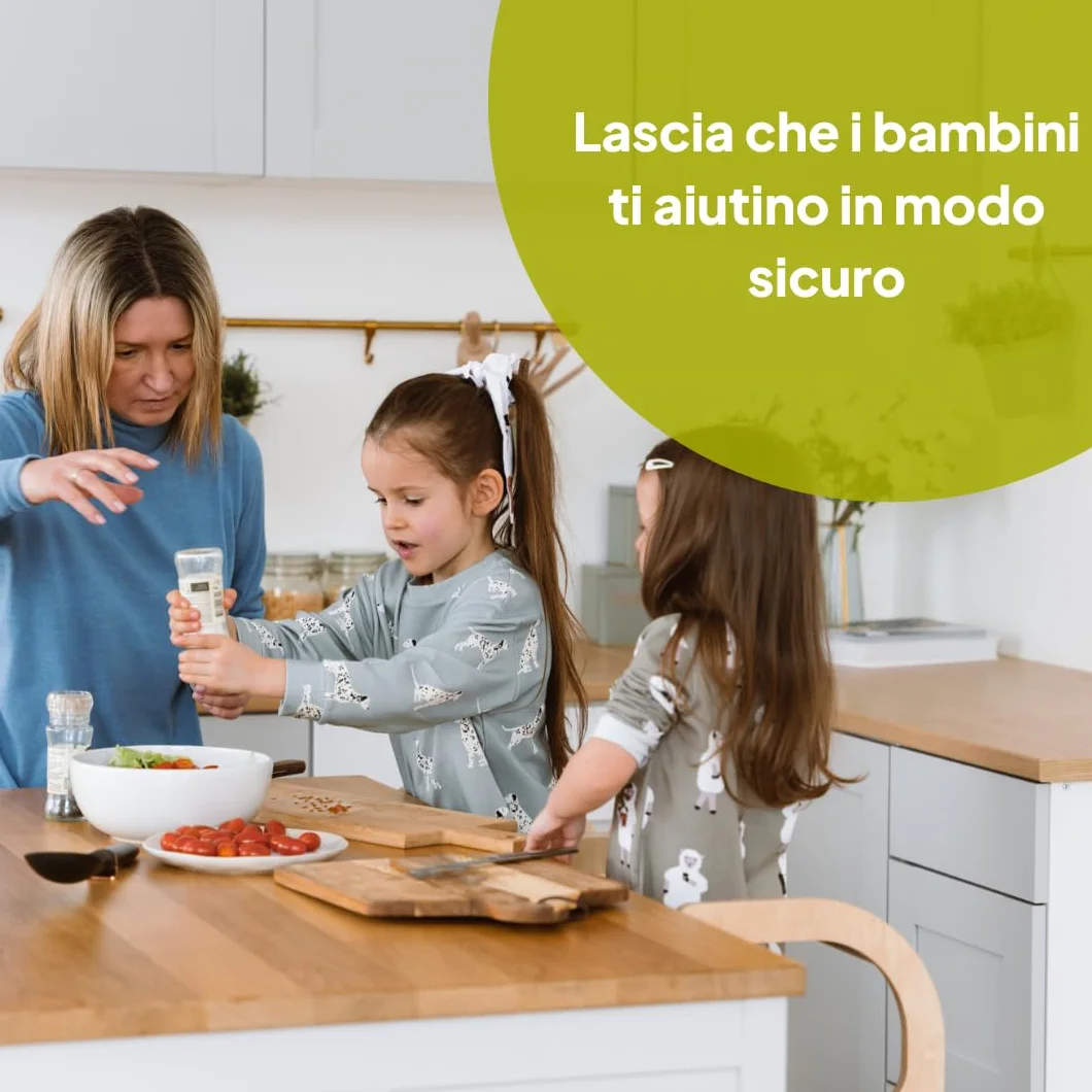 Ette Tete STEP’n’SIT® Torre Apprendimento Montessoriana Convertibile 2 in 1 Legno Cerniere Ottone