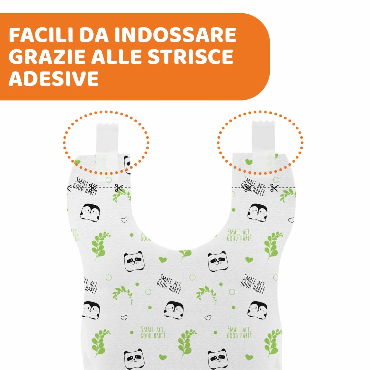 Chicco Bavaglini Neonato Monouso Compostabili, 36 Pezzi, Multicolore