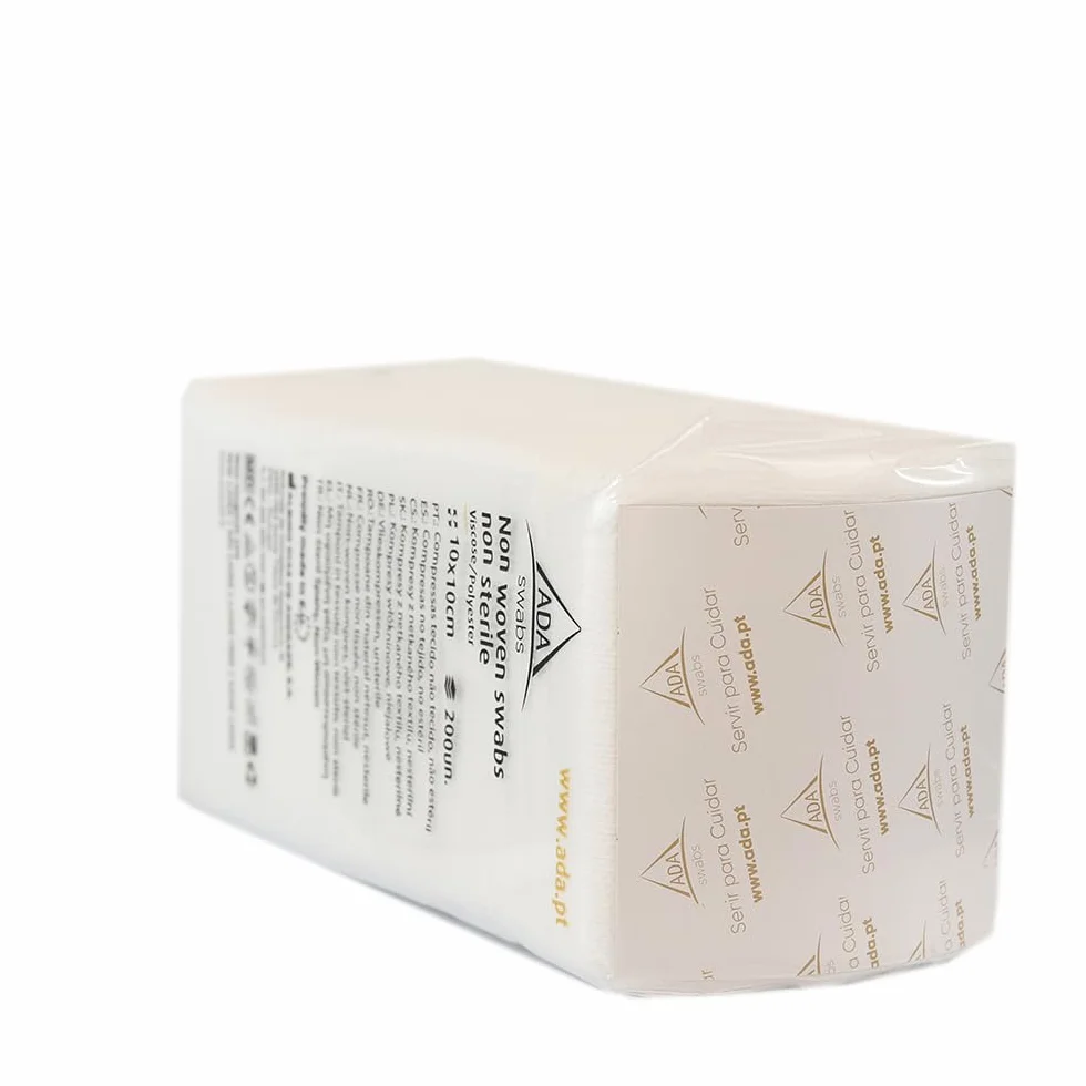 Garze non sterili TNT 10x10 cm Confezione 200 unità per neonati