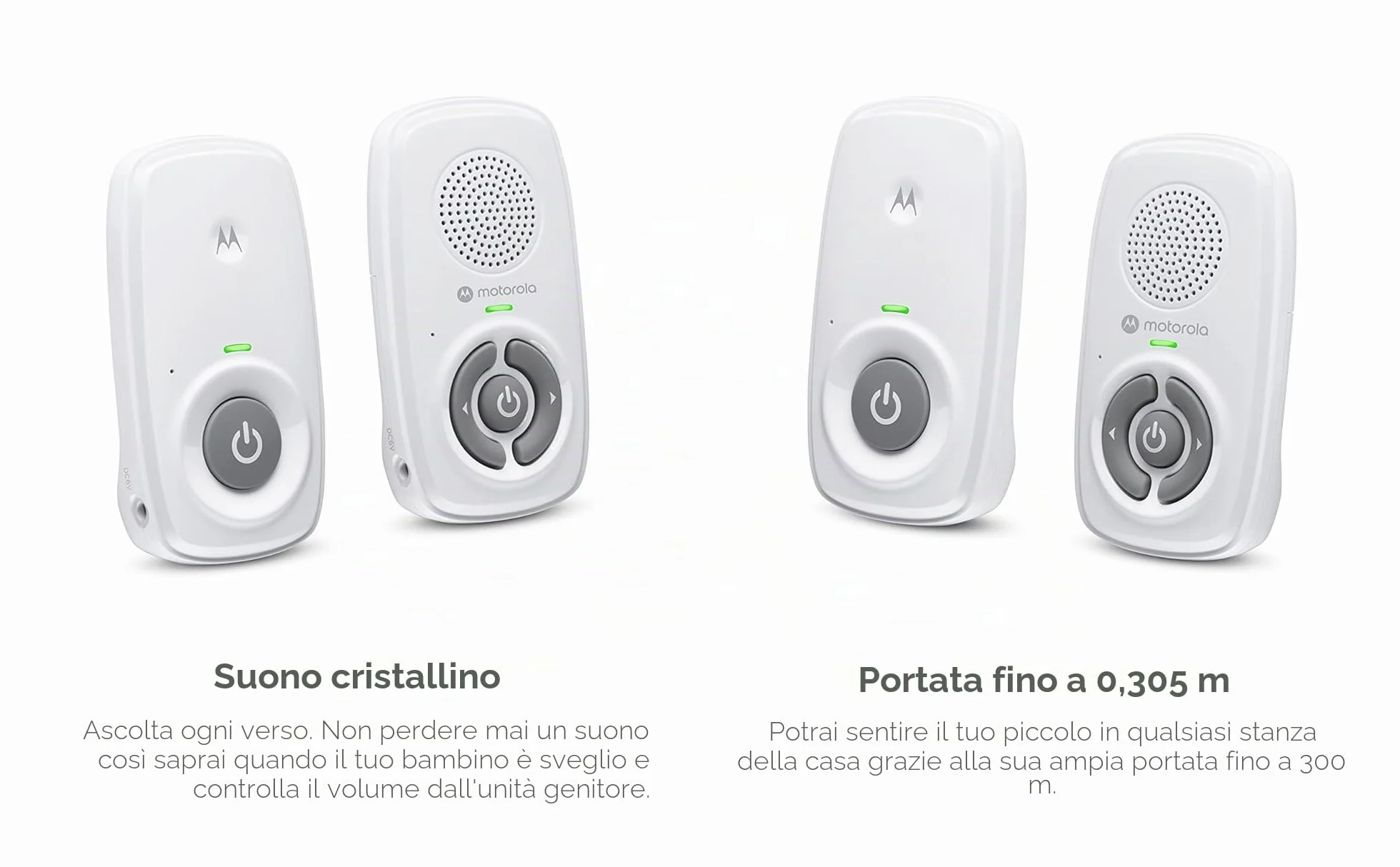 Motorola Nursery AM21/MBP21 Monitor Audio Baby DECT 300m
