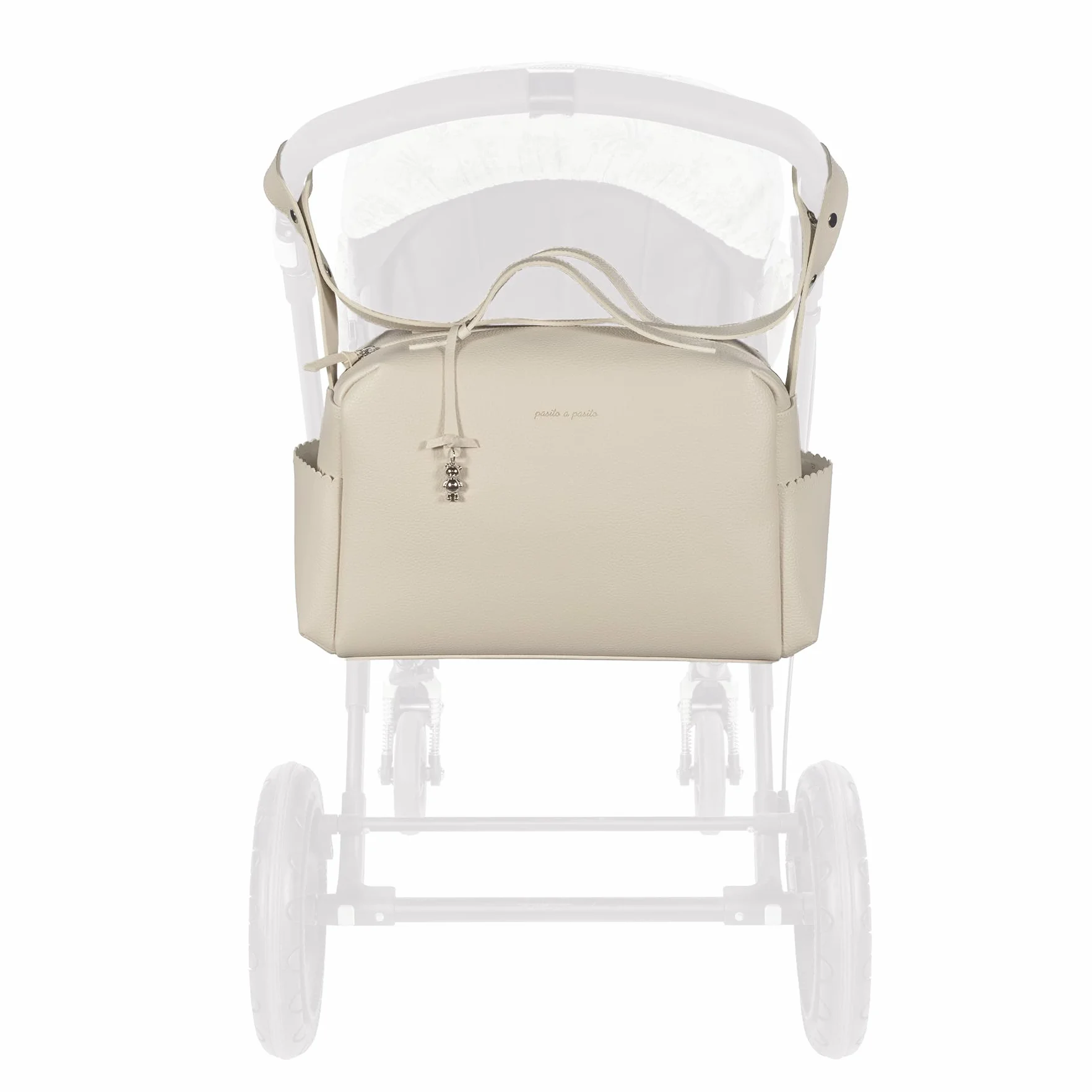 Pasito a Pasito Icon Borsa fasciatoio Hobo rosa beige grigio caramello