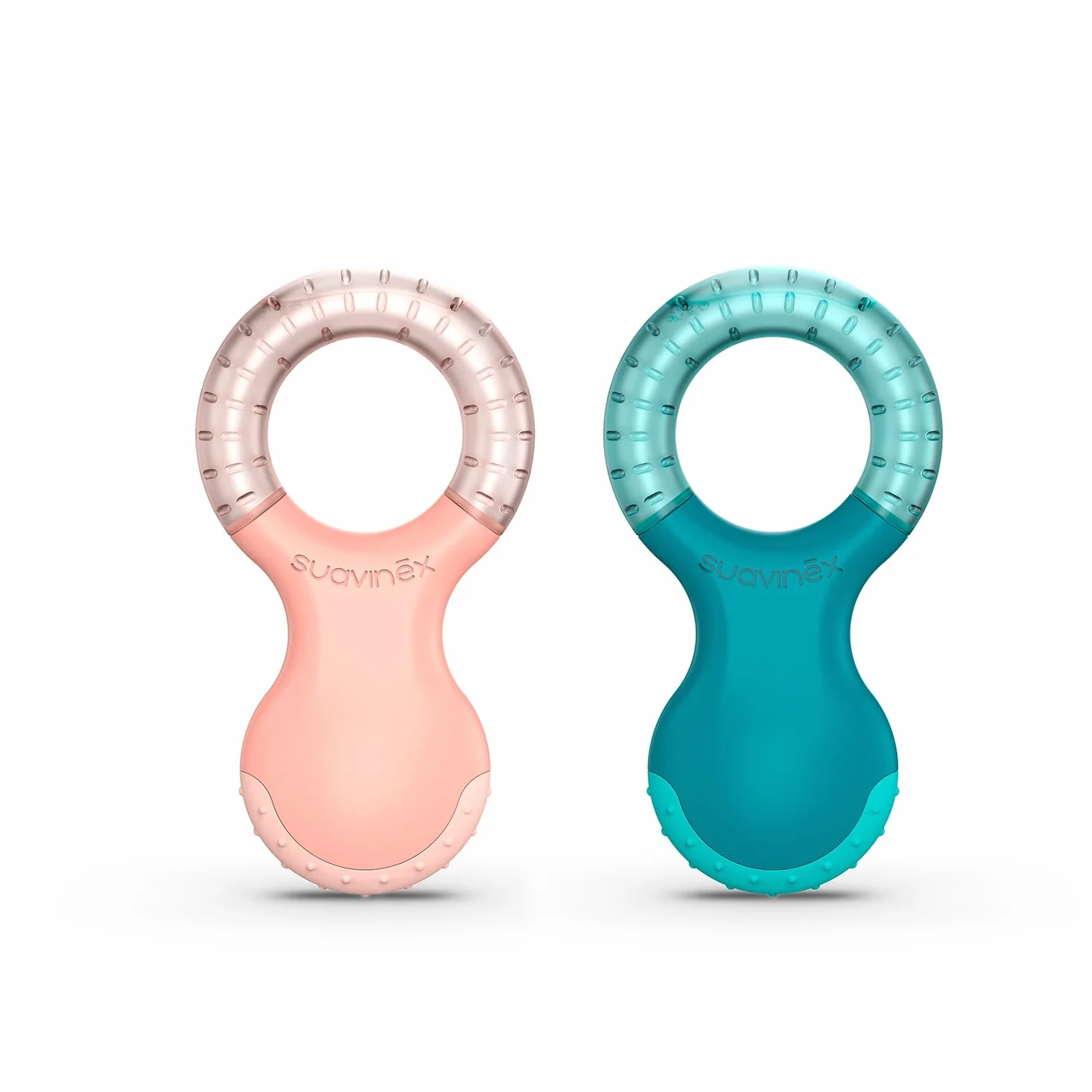 Suavinex Massaggiagengive Refrigerante Anello Dentizione Rinfrescante Rilievi Rosa 4 mesi