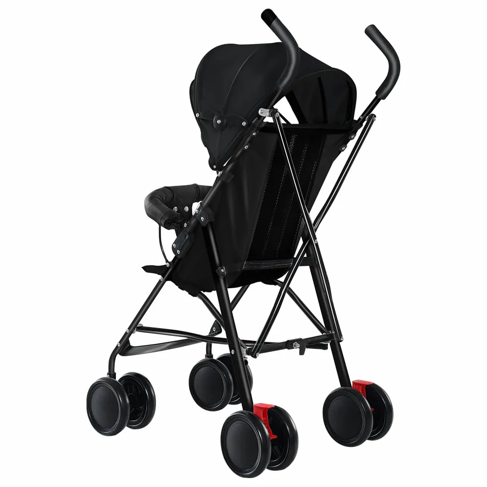 Passeggino Leggero Telaio Multiposizioni 6 Mesi 4 Anni 25 Kg Nero