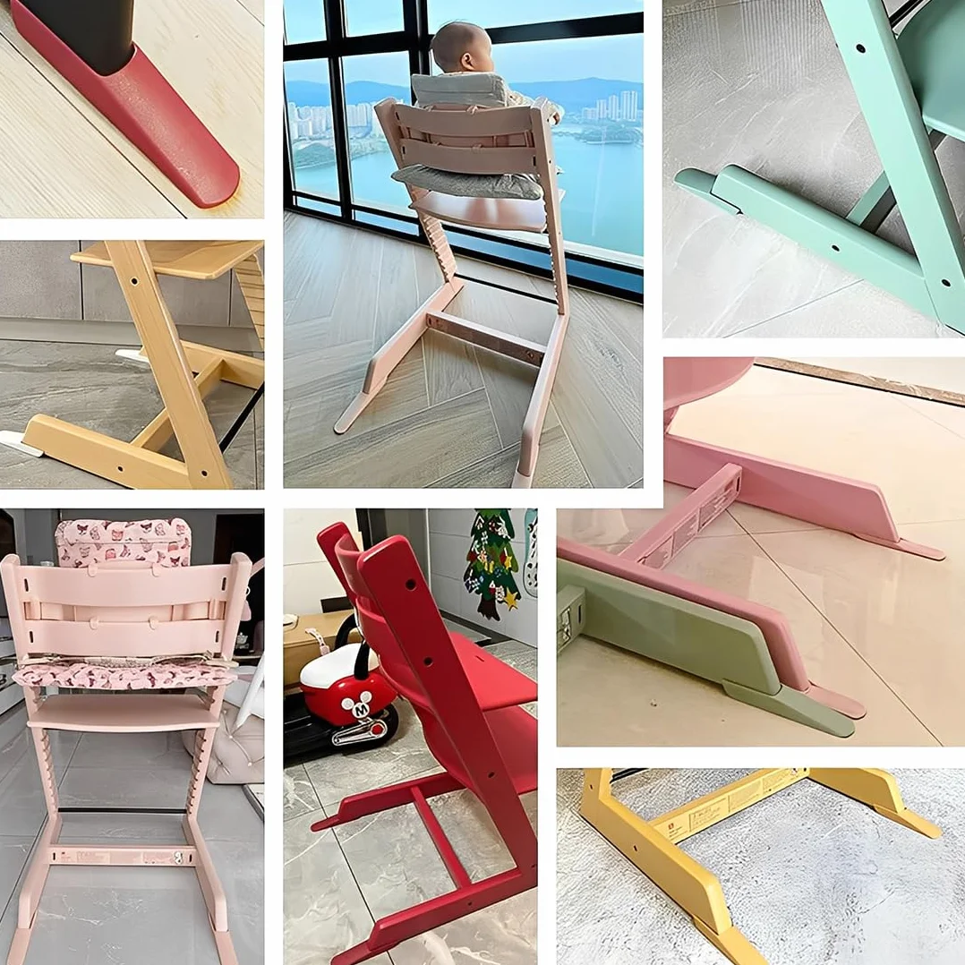 Protezione Antiribaltamento per Seggiolone Stokke Tripp Trapp, Set di Pattini Estesi, Prolungamento Base