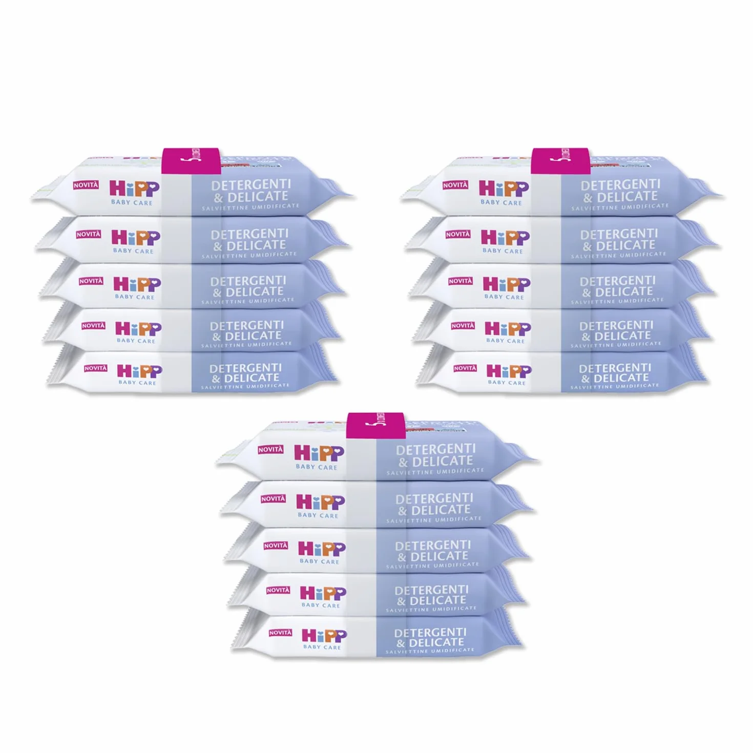 HiPP Salviette Neonato Umidificate Senza Plastica 15x48