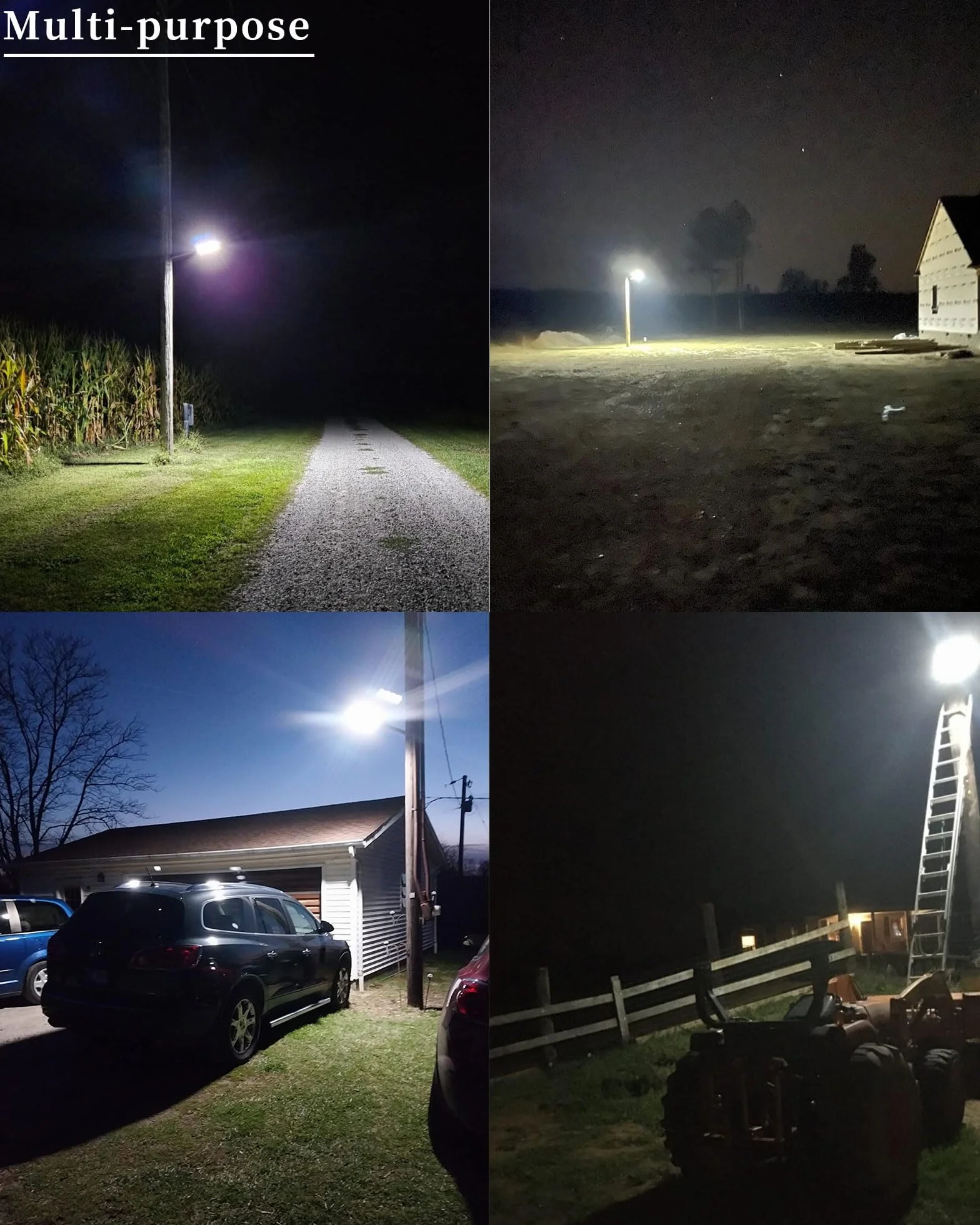Ofuray Of-2600W Lampione Solare LED Esterno, 6500K Lampada Solari con Sensore di Movimento, Impermeabile IP67 Lampione Stradale, Faretto LED da Esterno Solare con Telecomando Adatto per Cortile,Garage