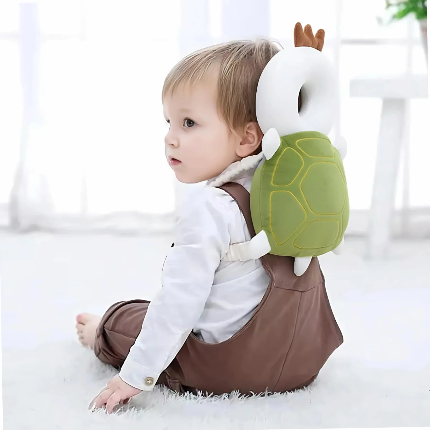 Zaino anticaduta per bambini con cuscino morbido protezione testa cinghia regolabile