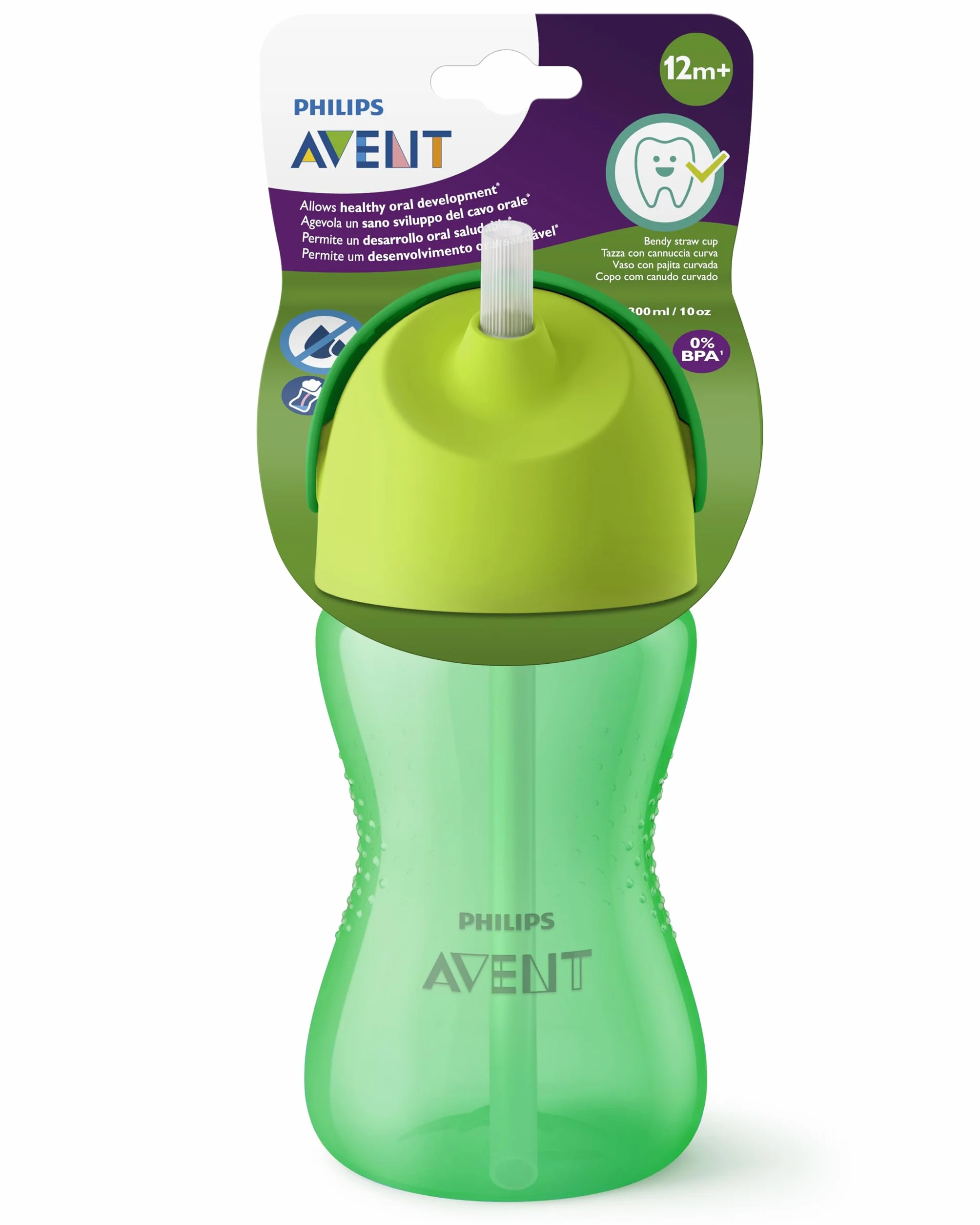 Philips Tazza con Cannuccia 300 ml Verde SCF798/01