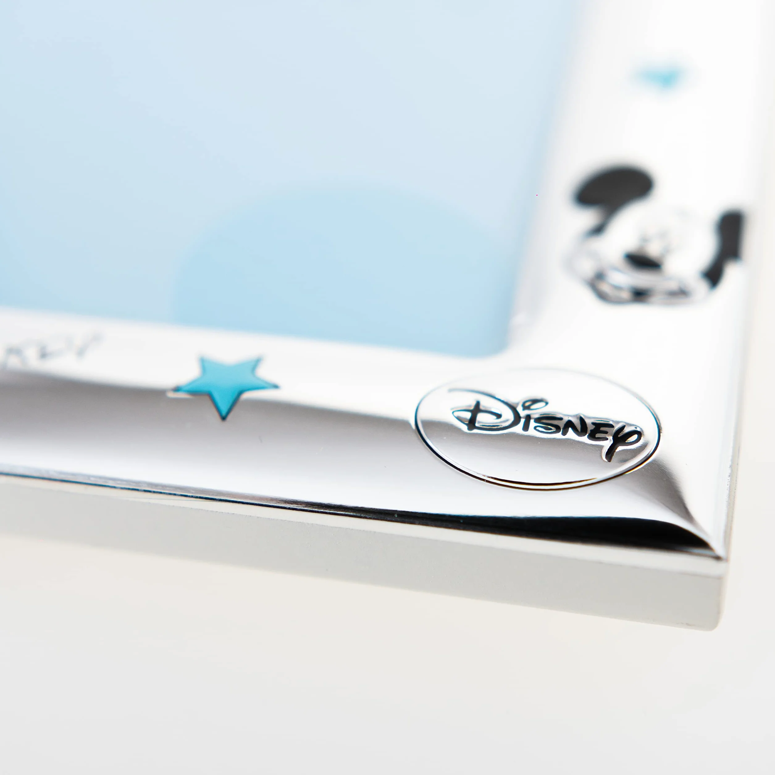 VALENTI & CO. D130-3LC Disney Baby Cornice Porta Foto da Tavolo in Argento per Neonato