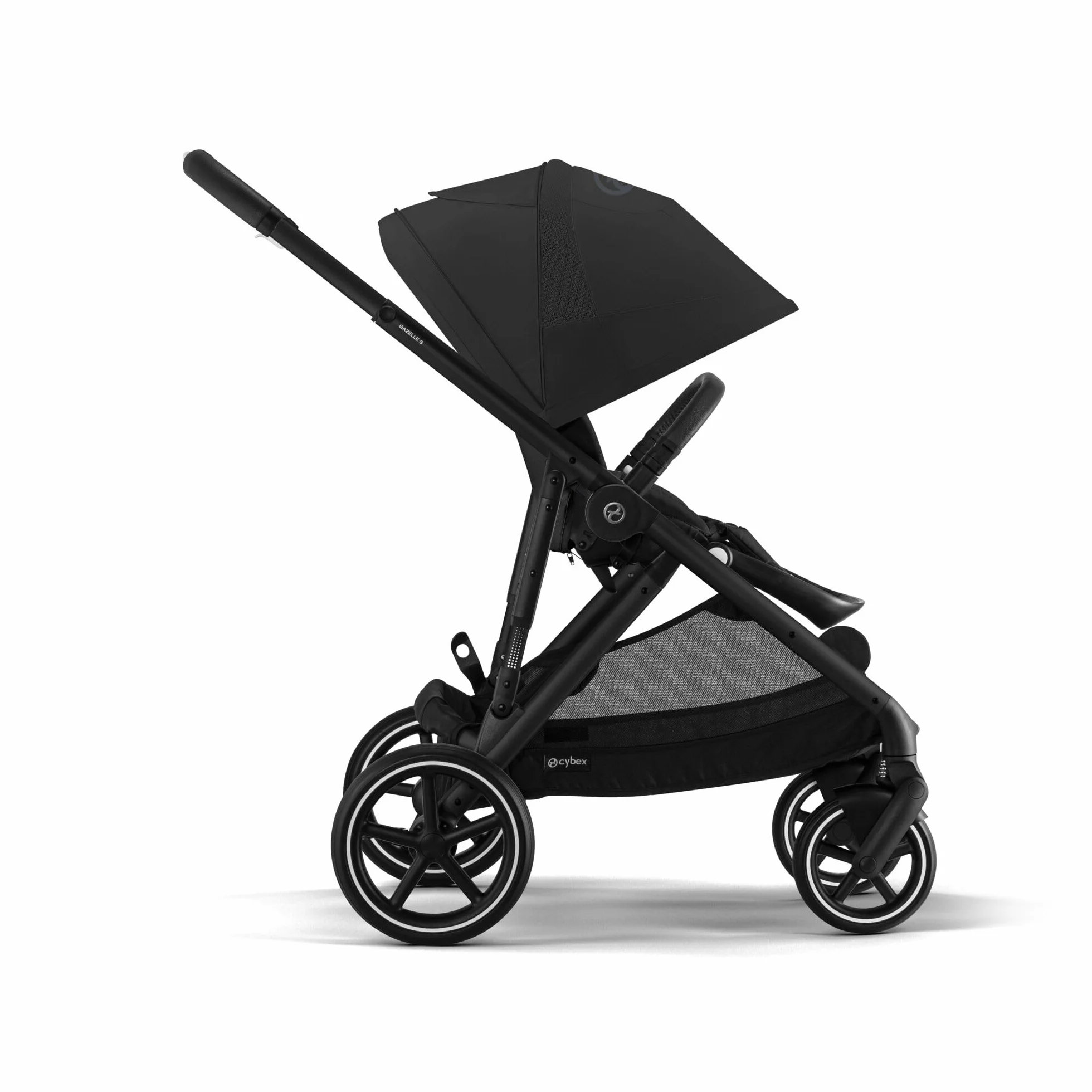 CYBEX Passeggino GAZELLE S Moon Black, all-in-1 22 kg, dalla nascita a 4 anni