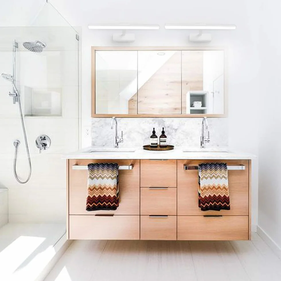 Klighten Lampada a Specchio a LED Bagno 12W 585lm Lampada Armadio Specchio Applique da Parete Moderna Illuminazione da Bagno Bianco Neutro 5500K IP44