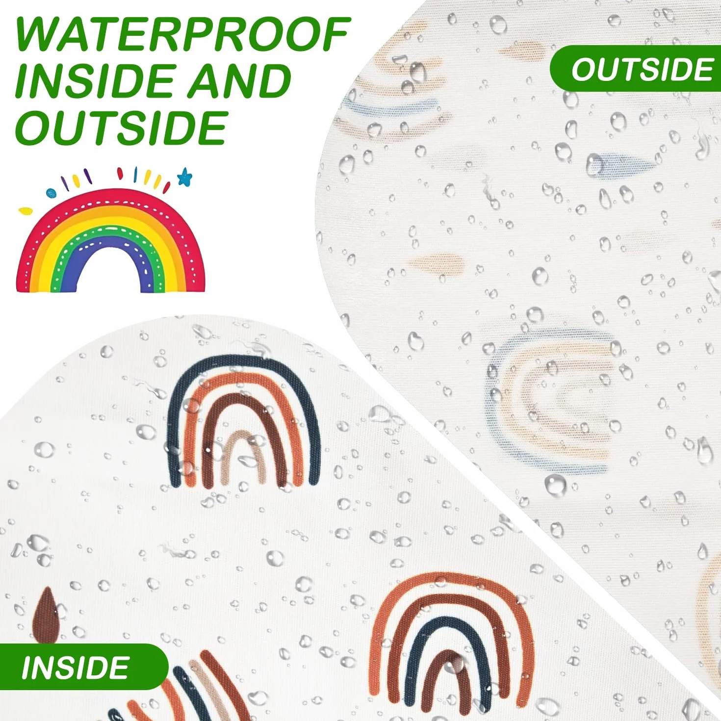 Borse Impermeabili per il Nuoto, Borsa Costume da Bagno Riutilizzabile Lavabile con Cerniera Arcobaleno