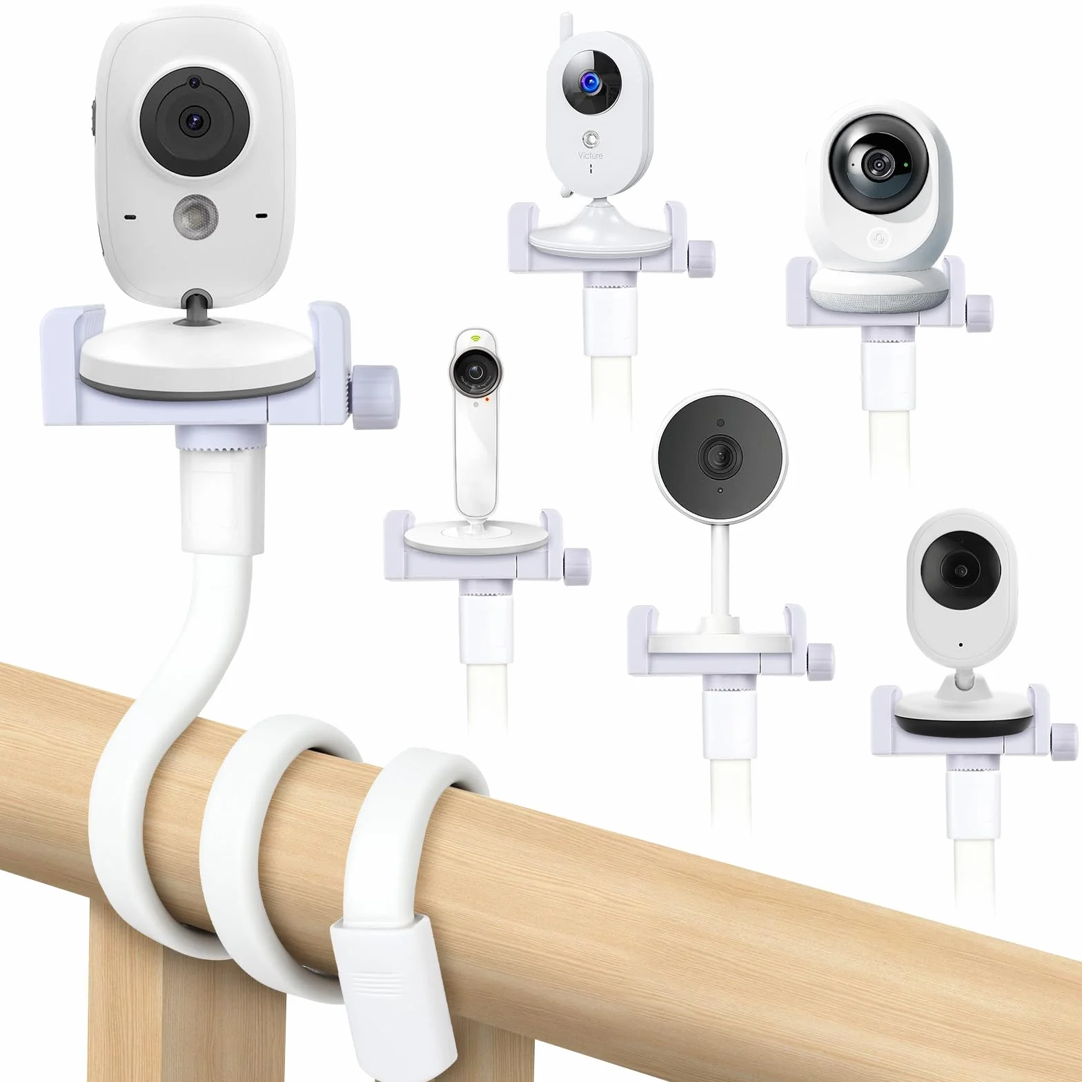 OFFCUP Supporto Universale per Baby Monitor Flessibile Pieghevole Compatibile Philips Avent ieGeek BOIFUN GHB Hellobaby