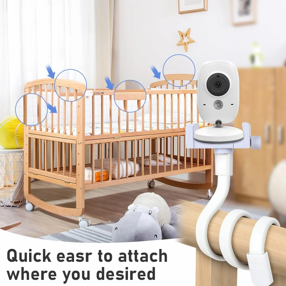 OFFCUP Supporto Universale per Baby Monitor Flessibile Pieghevole Compatibile Philips Avent ieGeek BOIFUN GHB Hellobaby