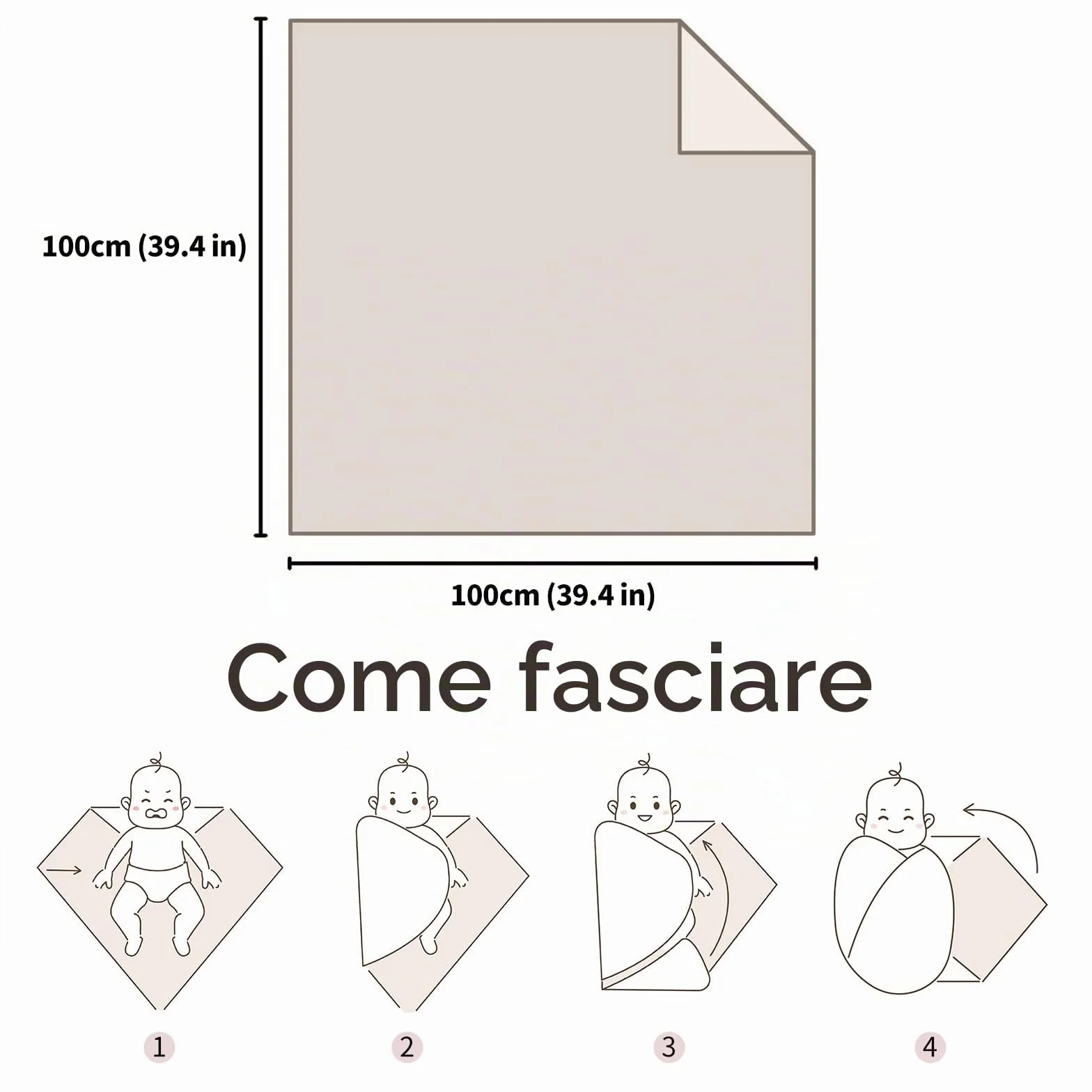 Mussole Neonato 100 x 100 cm 3 Pack Morbido Copertine in Mussola Cotone Unisex Avvolgenti Regalo Bambino Arcobaleno