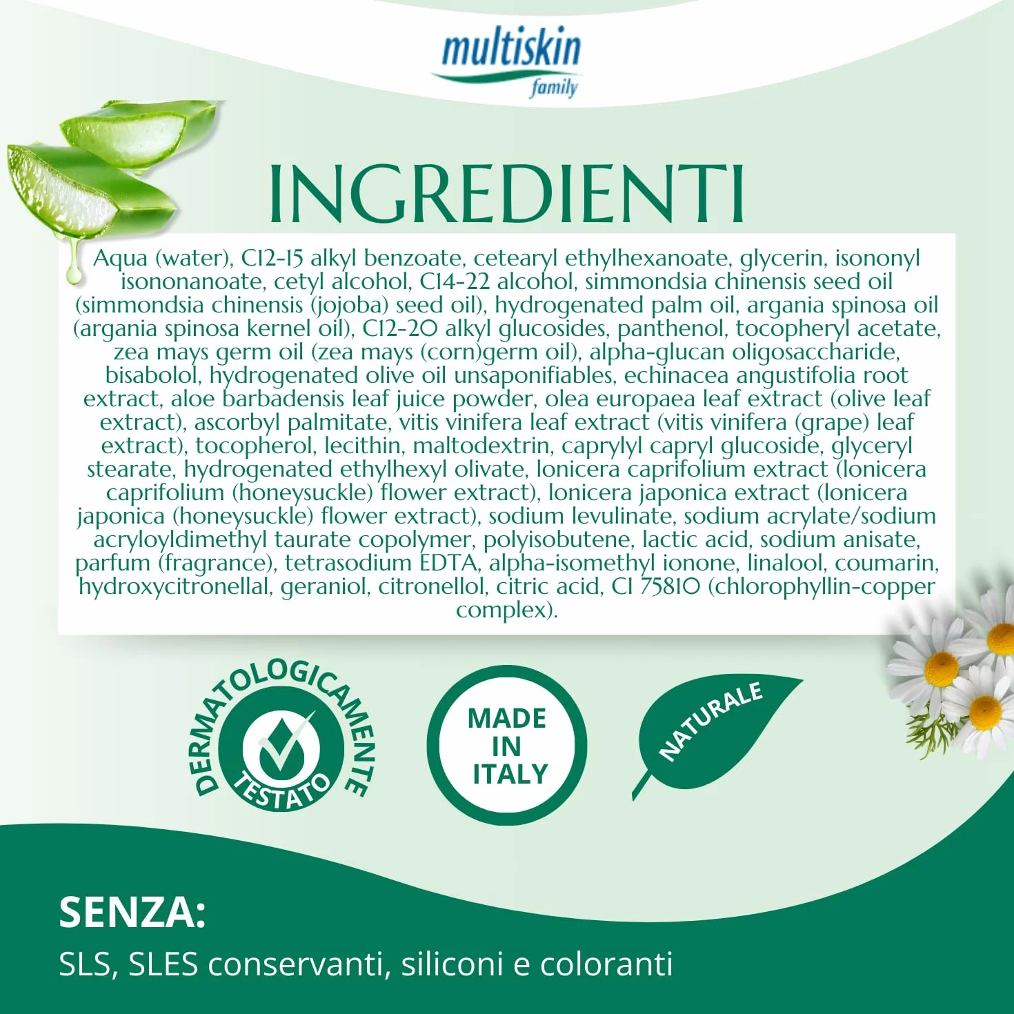 Emulsione Multifunzionale Viso e Corpo Crema Fluida Idratante Protettiva Lenitiva Olio di Argan e Jojoba 300 ml