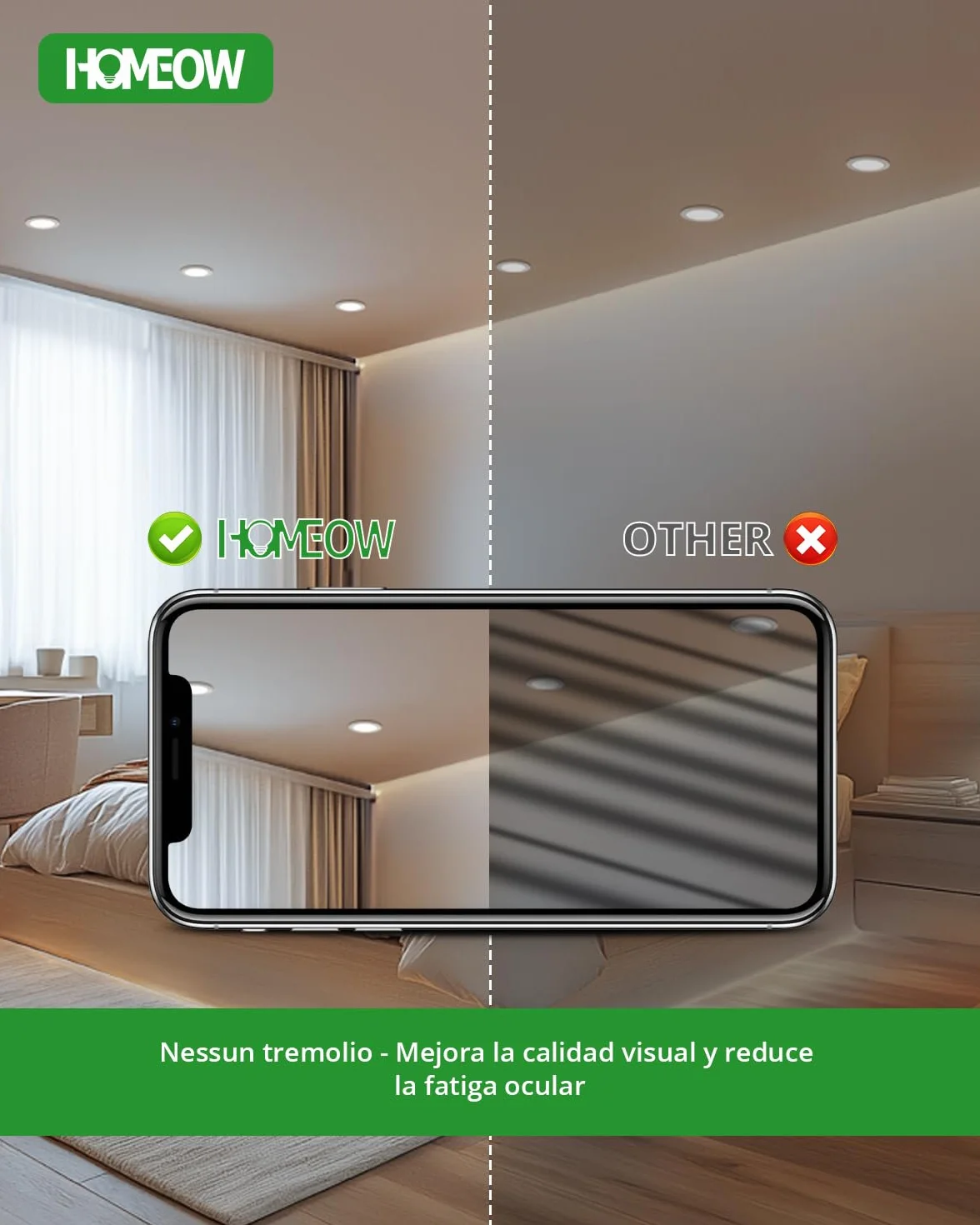 HOMEOW 12x Faretti LED da Incasso per Cartongesso, 220V 7W 4000K Luce Naturale Faretti LED Interno da Incasso, IP44 Faretto per Bagno, Diametro 118mm, Diametro foro 95-110mm