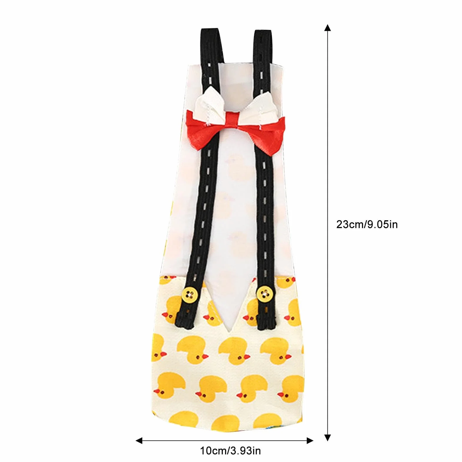 Pannolini per galline anatre riutilizzabili lavabili papillon tessuto stampato pollame domestico