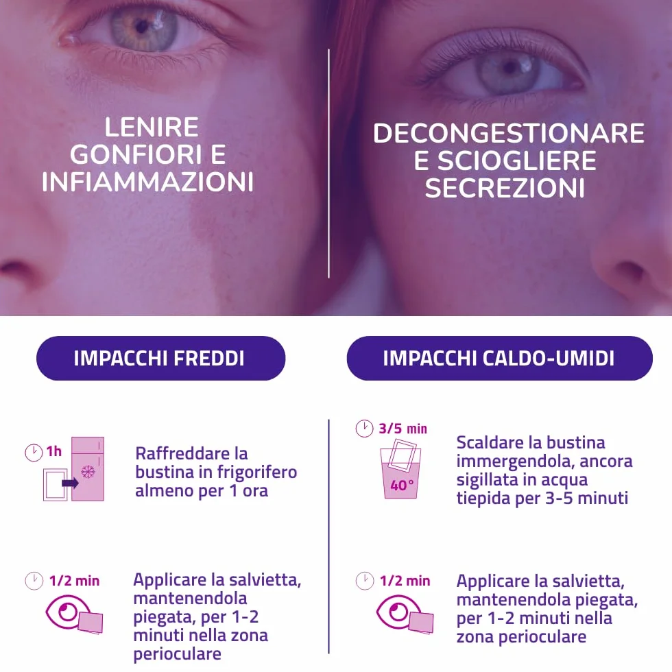 Pharmanutra Blefarene CARE Salviette monouso in cotone per igiene occhi e ciglia con camomilla 20 unità