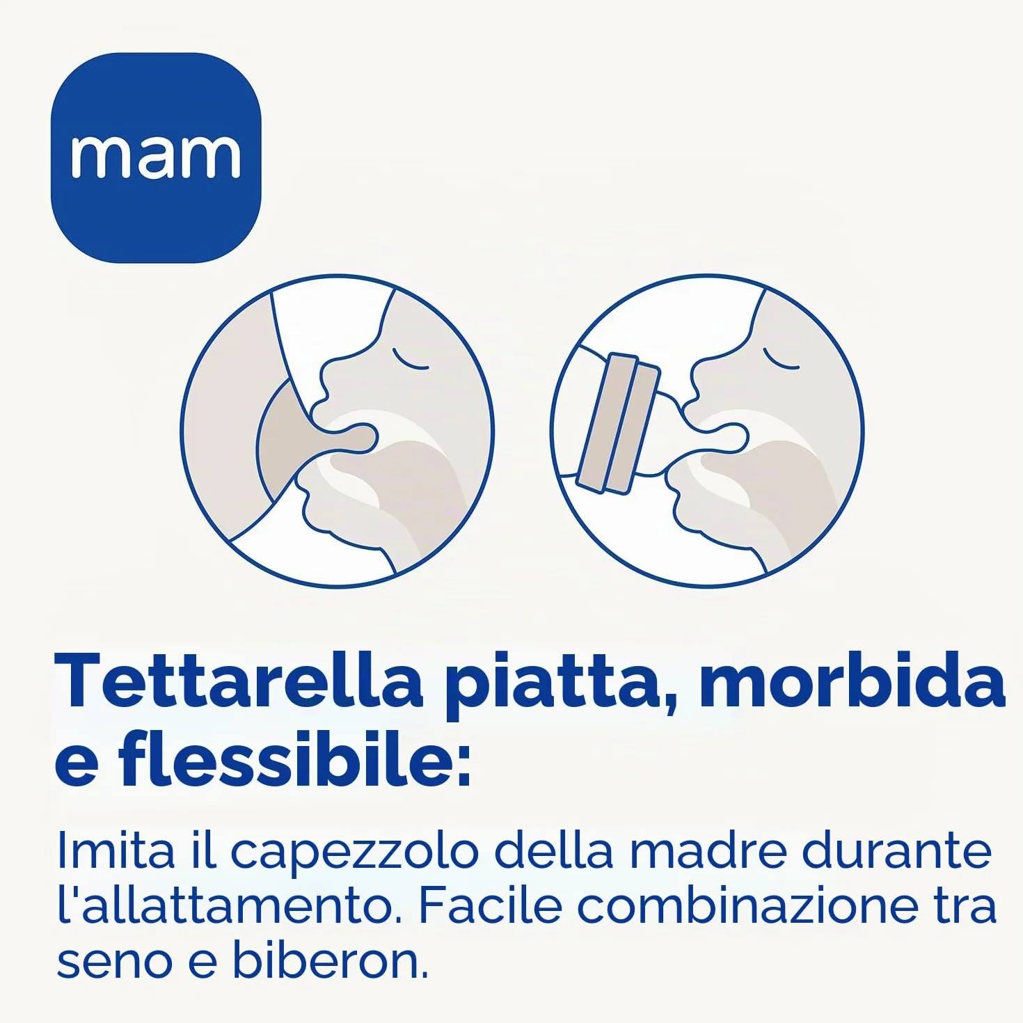 MAM Biberon in vetro 260 ml 2-4 mesi tettarella flusso medio silicone rosa
