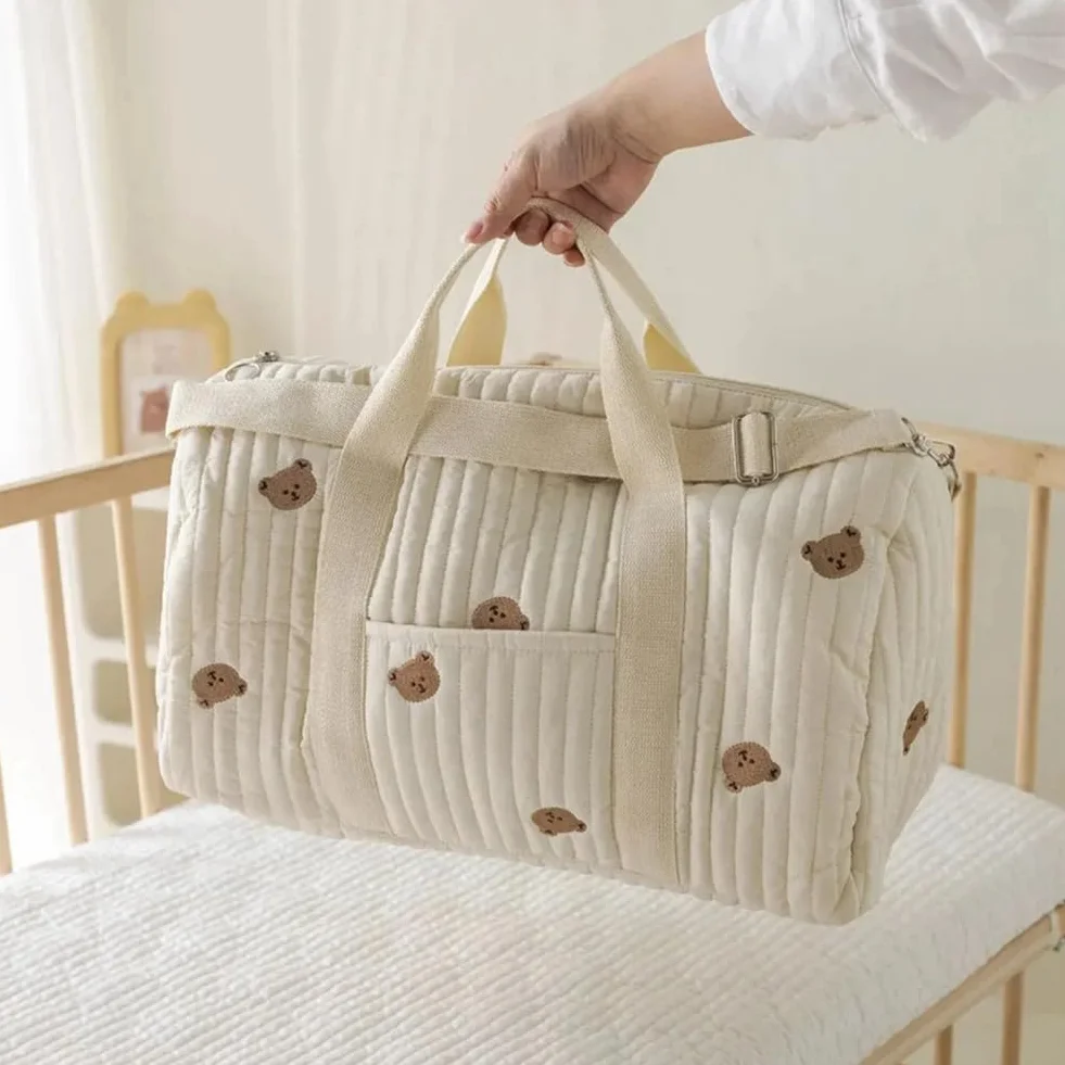 Borsa per Pannolini con Tracolla per Passeggino, Portatile, da Viaggio